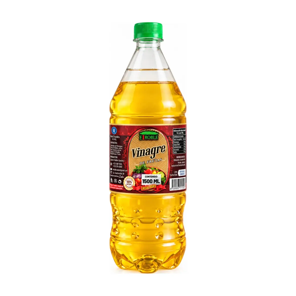 Vinagre de frutas El Roble (1500 ml) - Miniatura 1