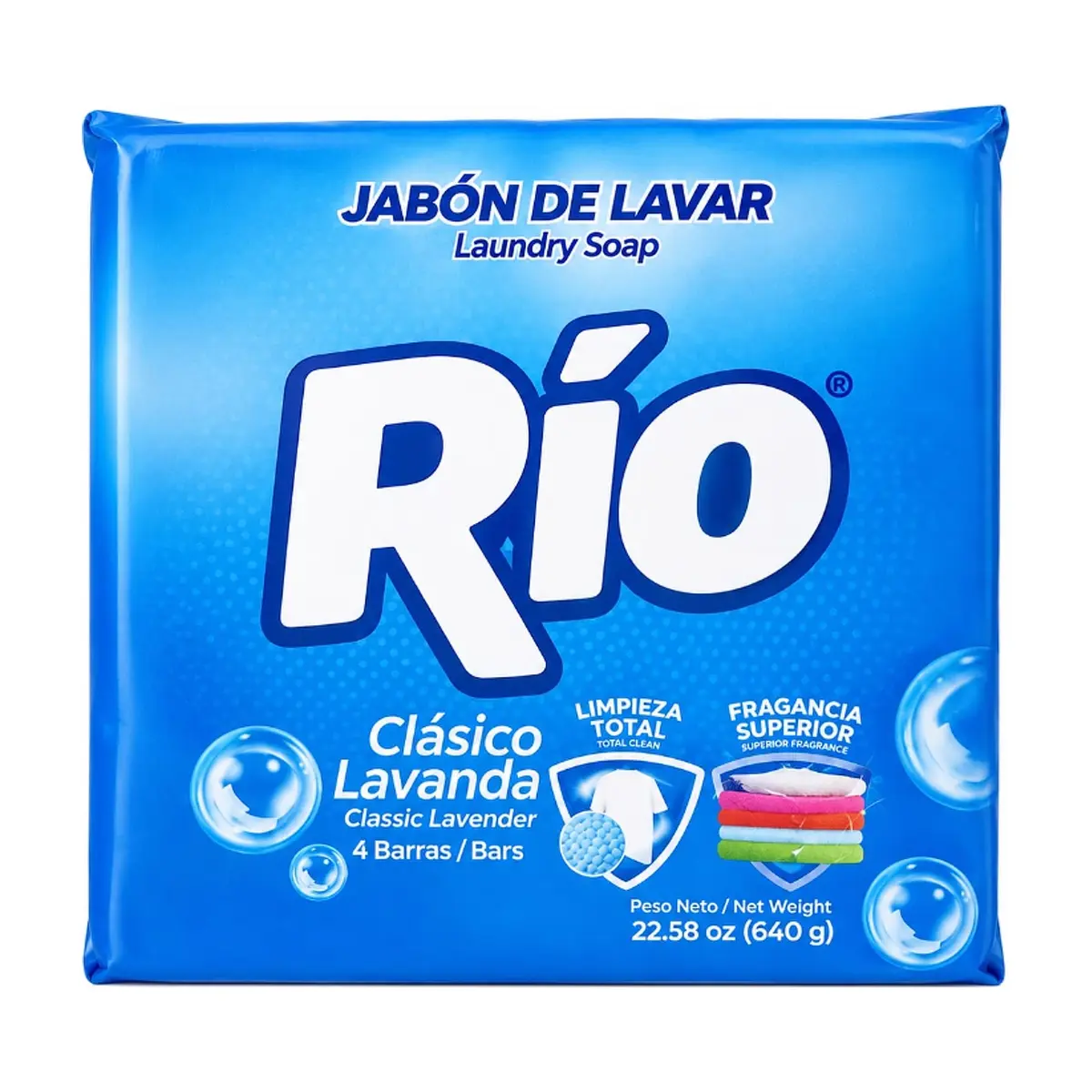 Jabón de lavar clásico lavanda Río (640 g / 22.58 oz) - Imagen 1