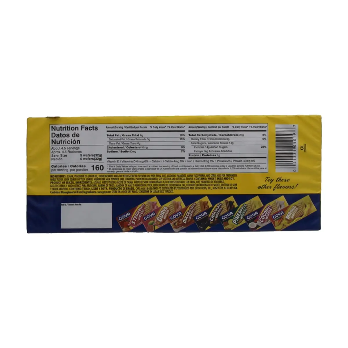 Sorbetos de vainilla rellenos con crema sabor vainilla Goya (140 g / 4.94 oz) - Thumbnail 2