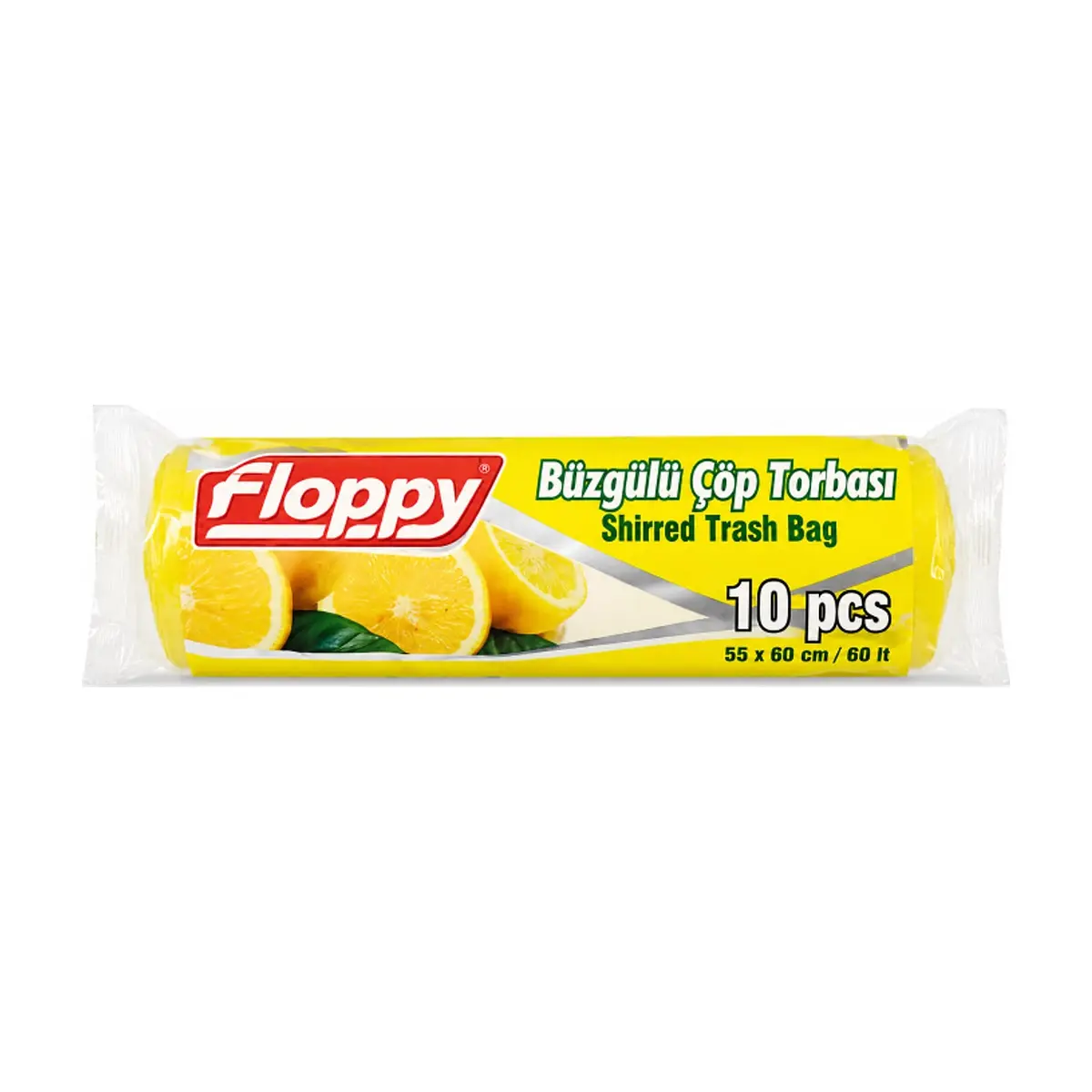 Bolsas de basura con pliegues de la marca con aroma a limón Floppy (10 U)
