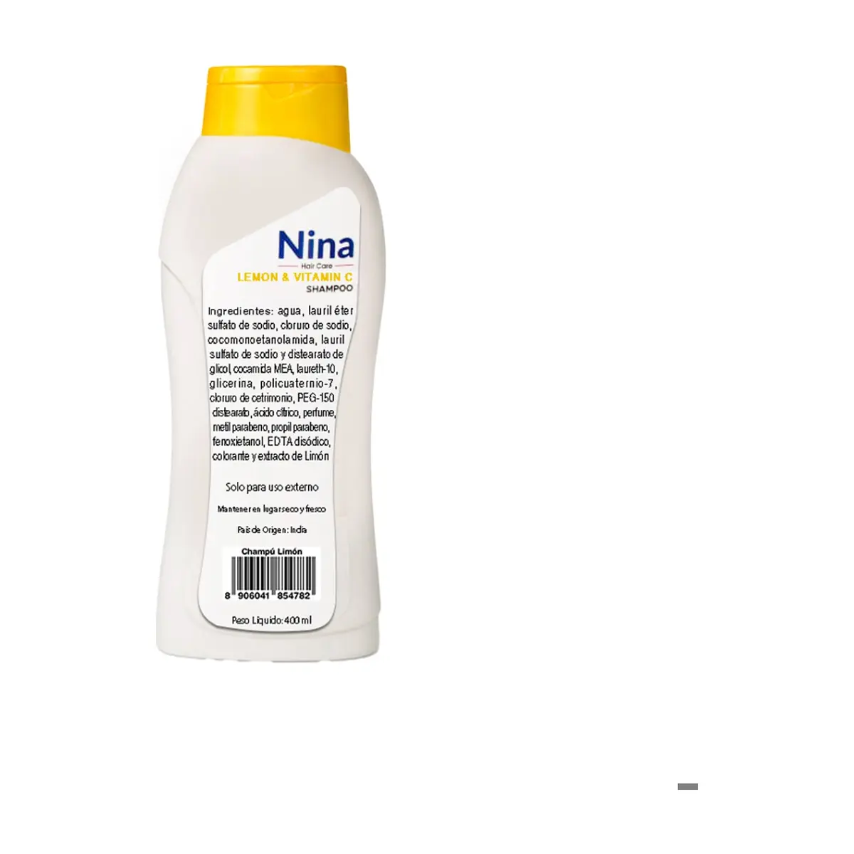 Champú con esencia de limón y vitamina E Nina (400 ml) - Thumbnail 2