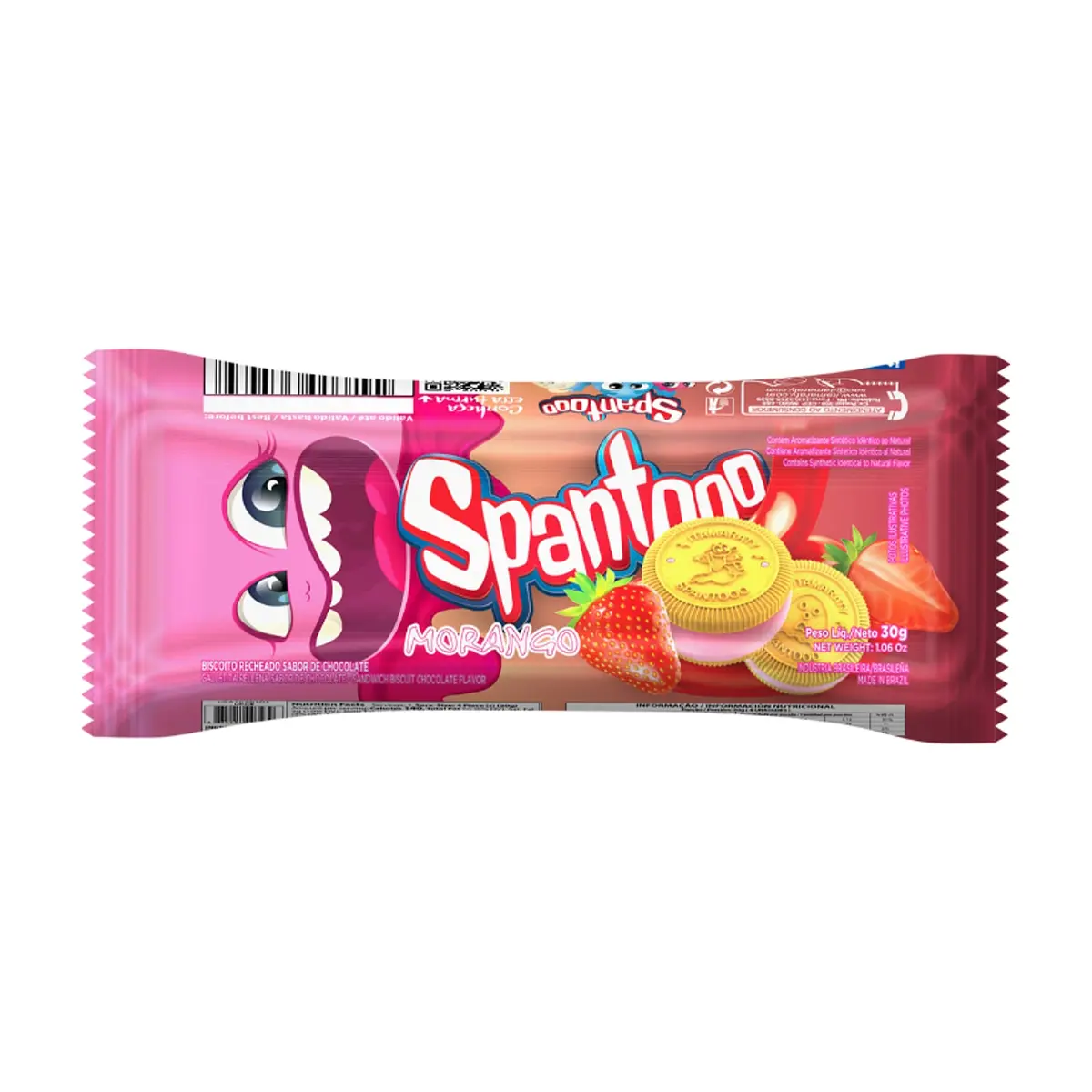Galletas dulces con crema sabor fresa itamaraty (30 g / 1.06 oz)