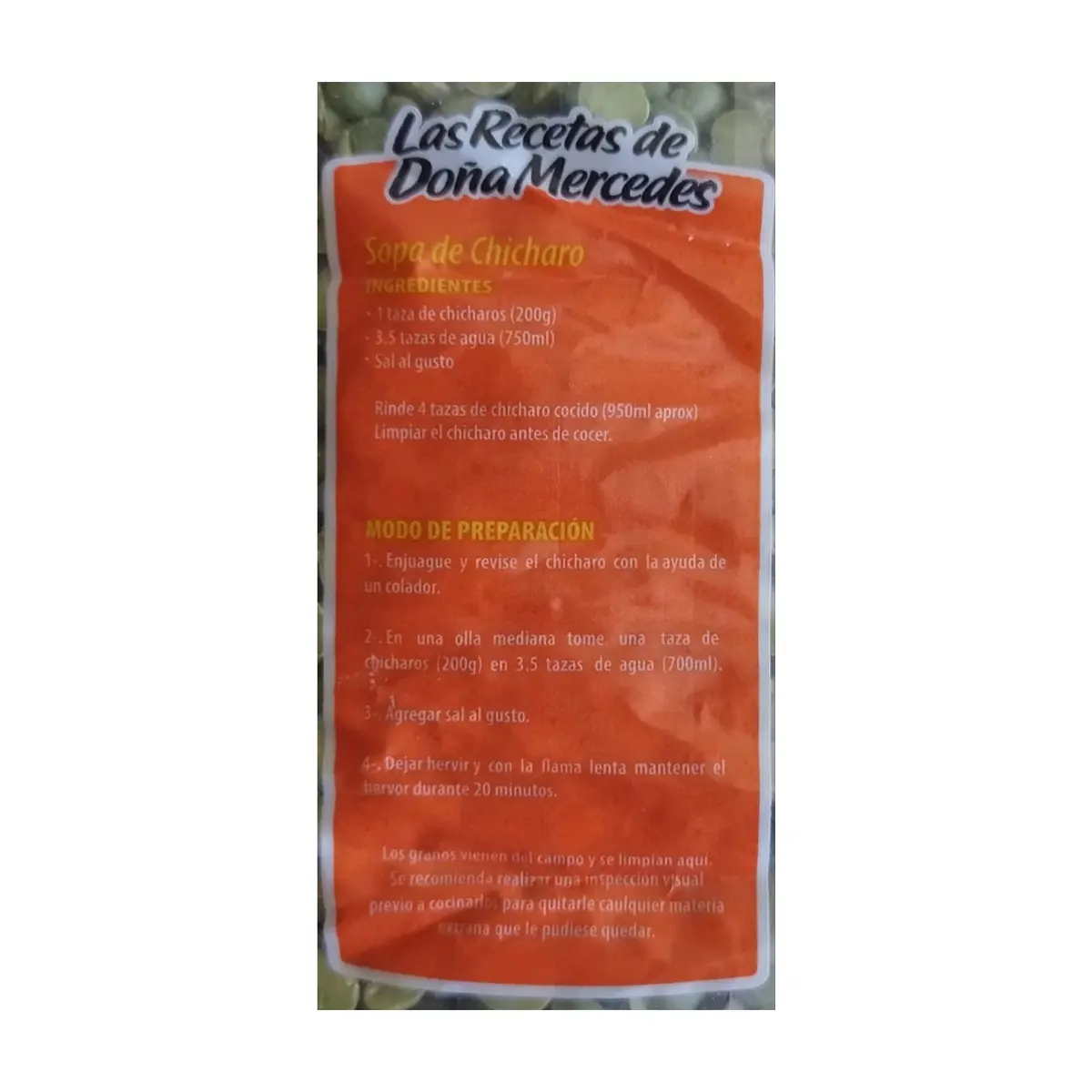 Chícharo seco La Merced (500 g / 1.10 lb) - Miniatura 3