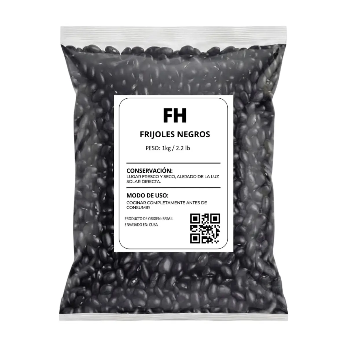 Frijoles negros Fresco Habana (1 kg / 2.2 lb)