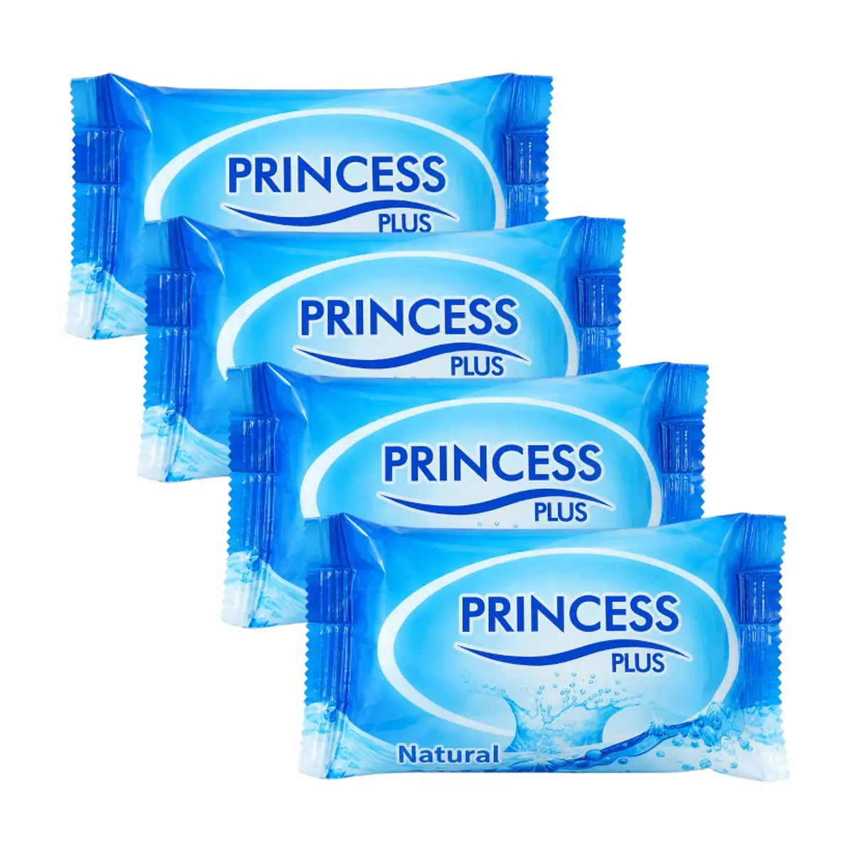 Jabón de tocador natural Princess Plus (4 x 75 g / 2.64 oz) - Imagen 1