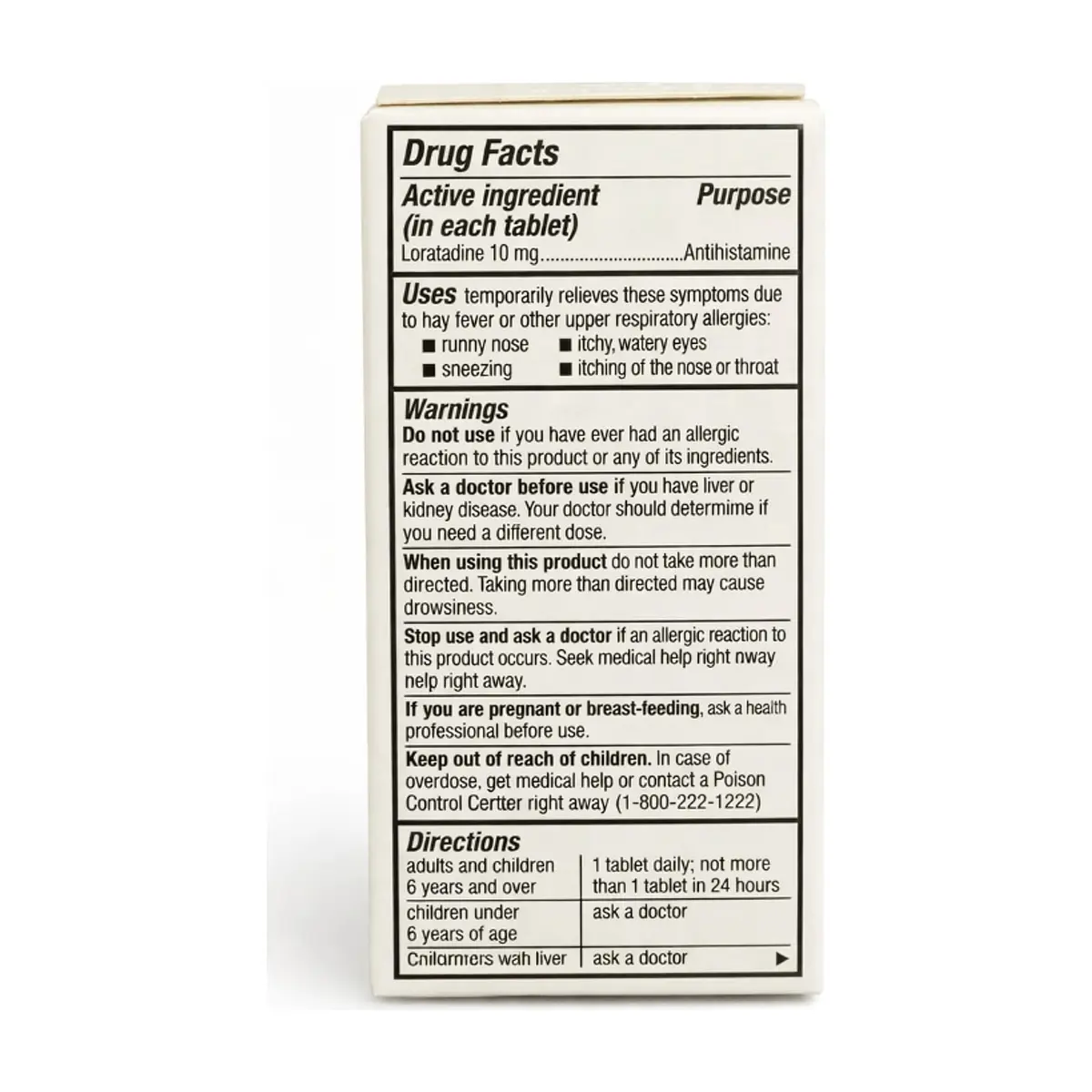 Loratadina 10 mg GoodSense (365 tabletas) - Thumbnail 3