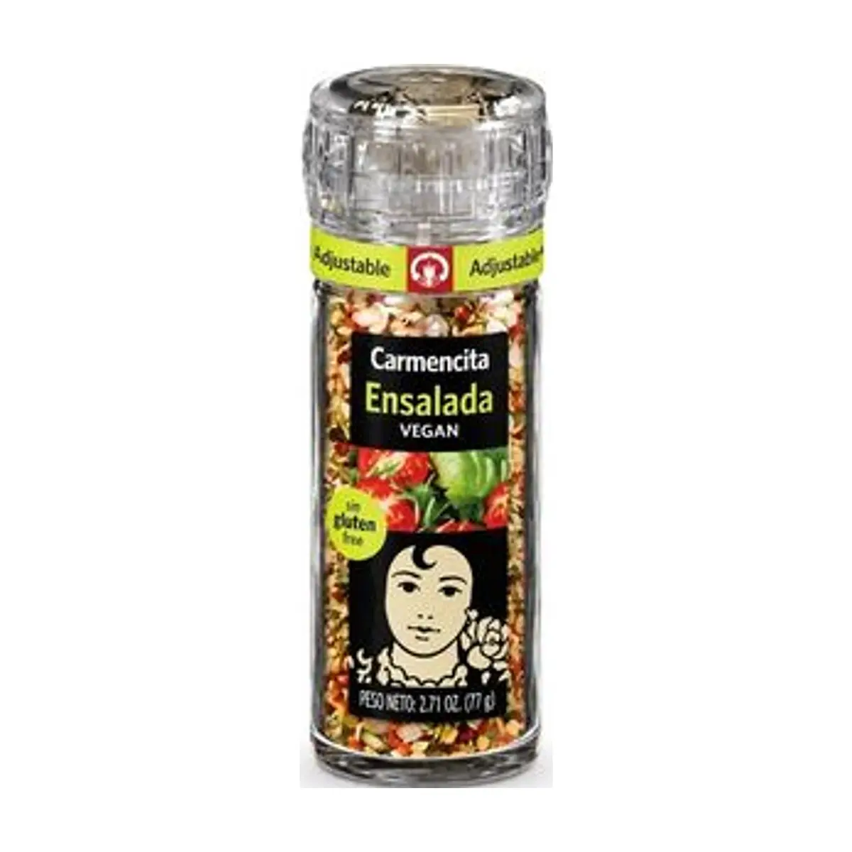 Sazonador en Molinillo de Ensalada Vegan (77 gr) CARMENCITA