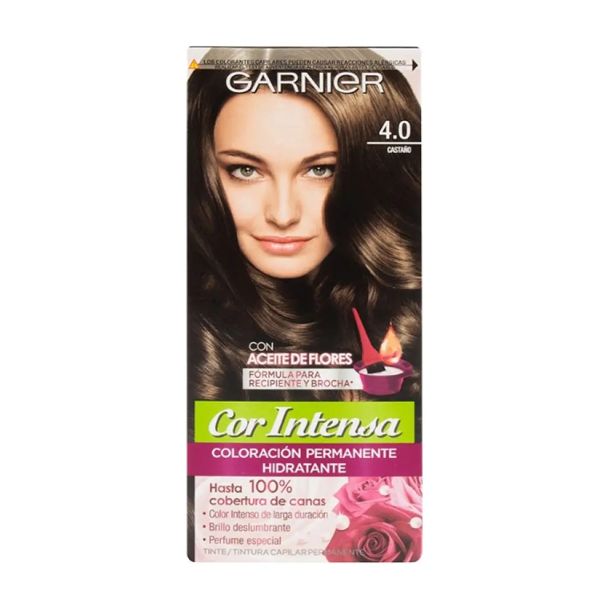 Tinte No.4.0 castaño Cor Intensa Garnier (45 g / 1.59 oz) - Thumbnail 2