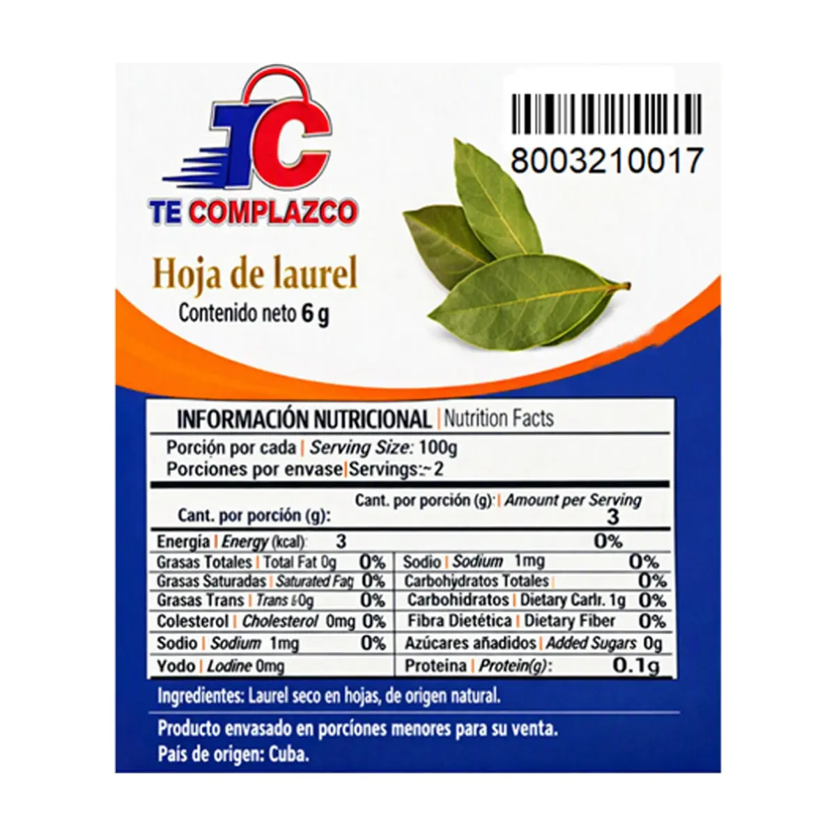 Hojas de laurel Te Complazco (6 g) - Thumbnail 3