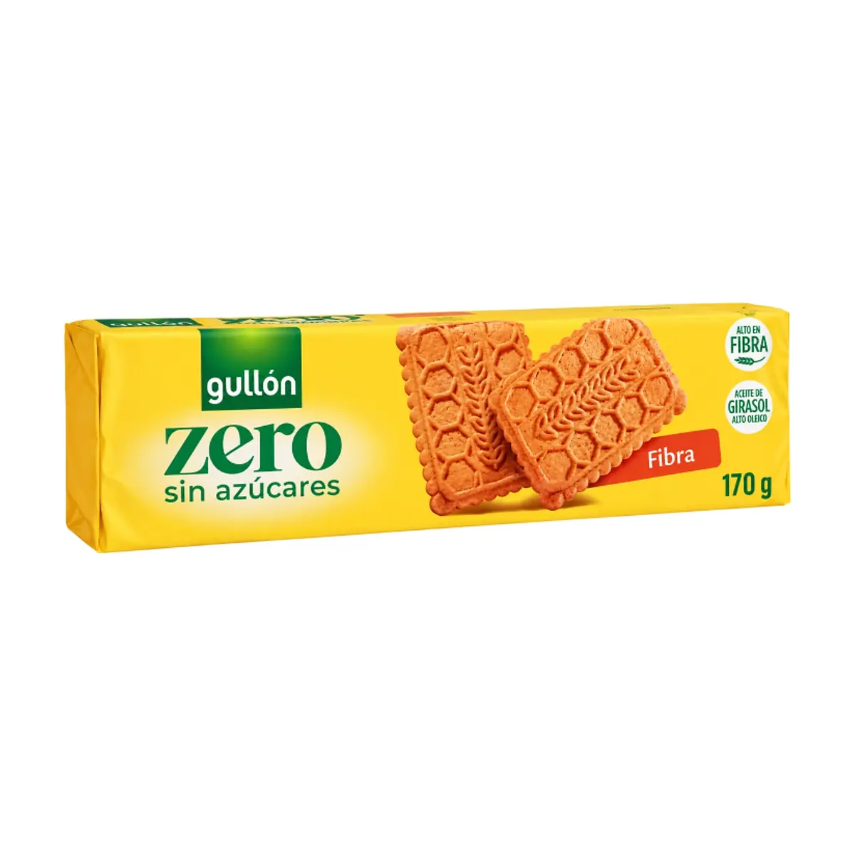 Galleta de fibra -integral- con edulcorante sin azúcares Gullón (170 g / 6 oz) - Miniatura 1