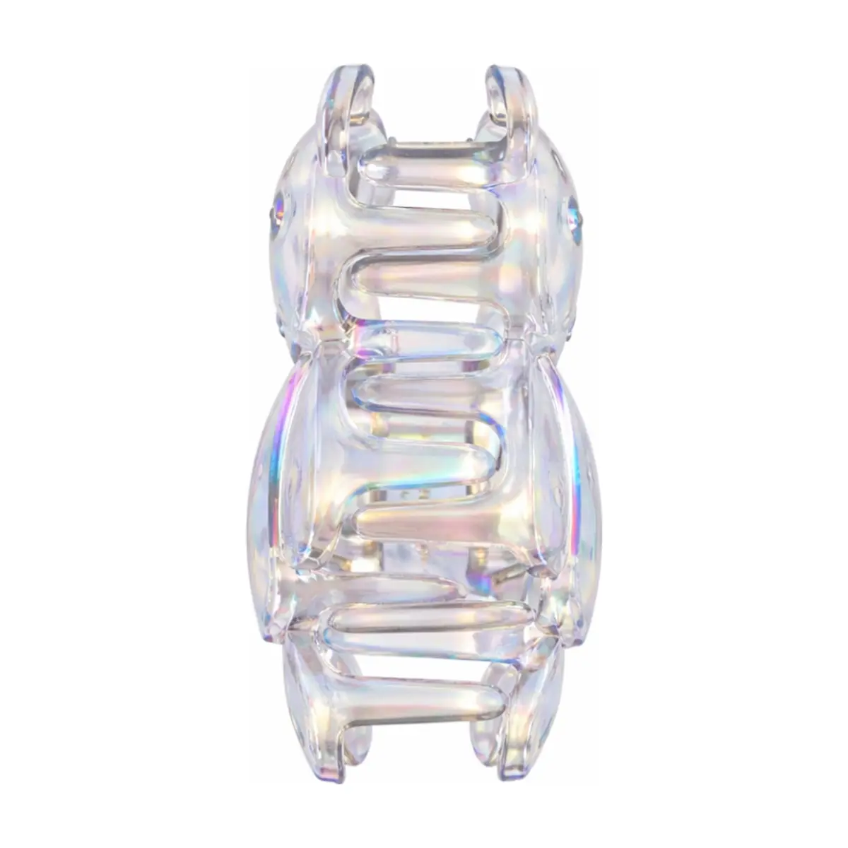 Gancho con figura de oso transparente con acabado tornasolado para el cabello Tiara - Thumbnail 7