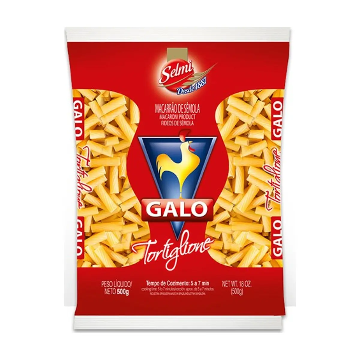 Pasta macarron tortiglione 500g Galo