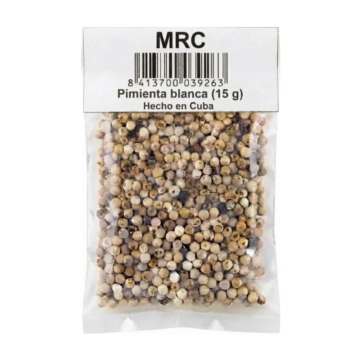 Pimienta blanca en grano MRC (15 g)