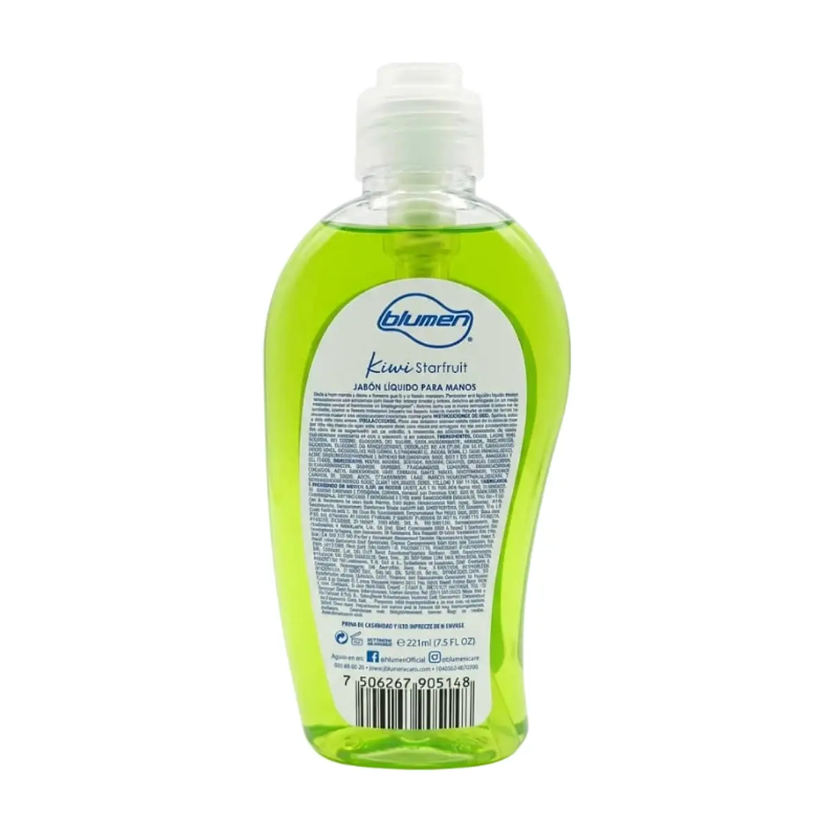 Jabón líquido para manos con extracto de kiwi Blumen (221 ml) - Thumbnail 2