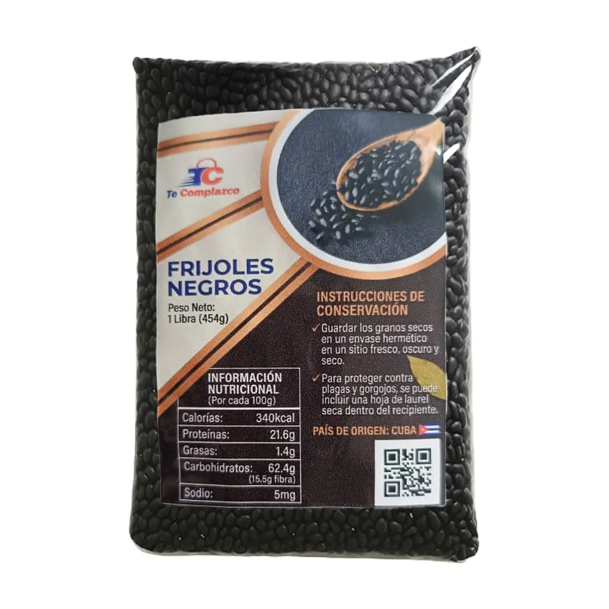 Frijoles negros Te Complazco (454 g / 1 lb)