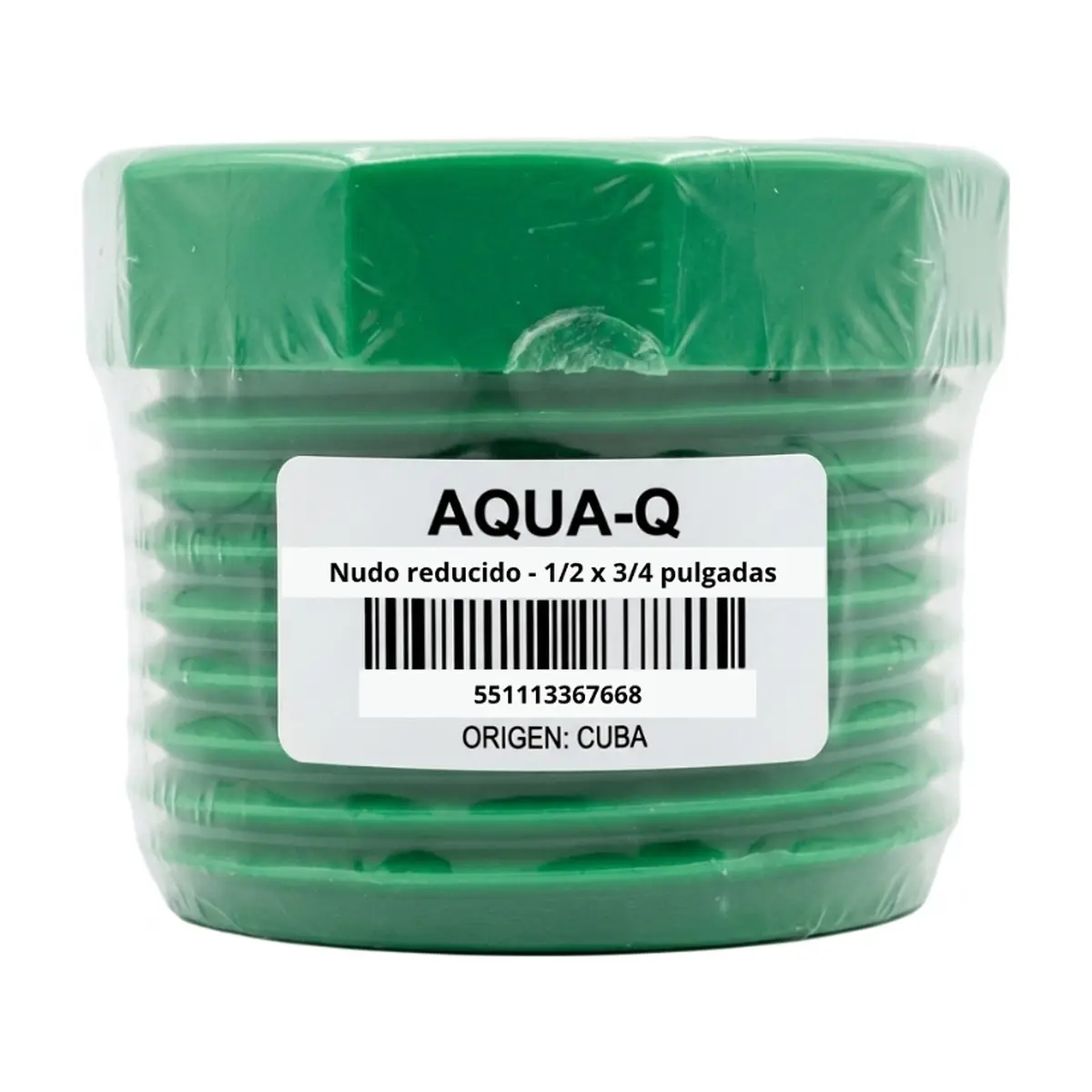Nudo reducido - 1/2 pulgadas x 3/4 pulgadas - Aqua-Q - Thumbnail 2