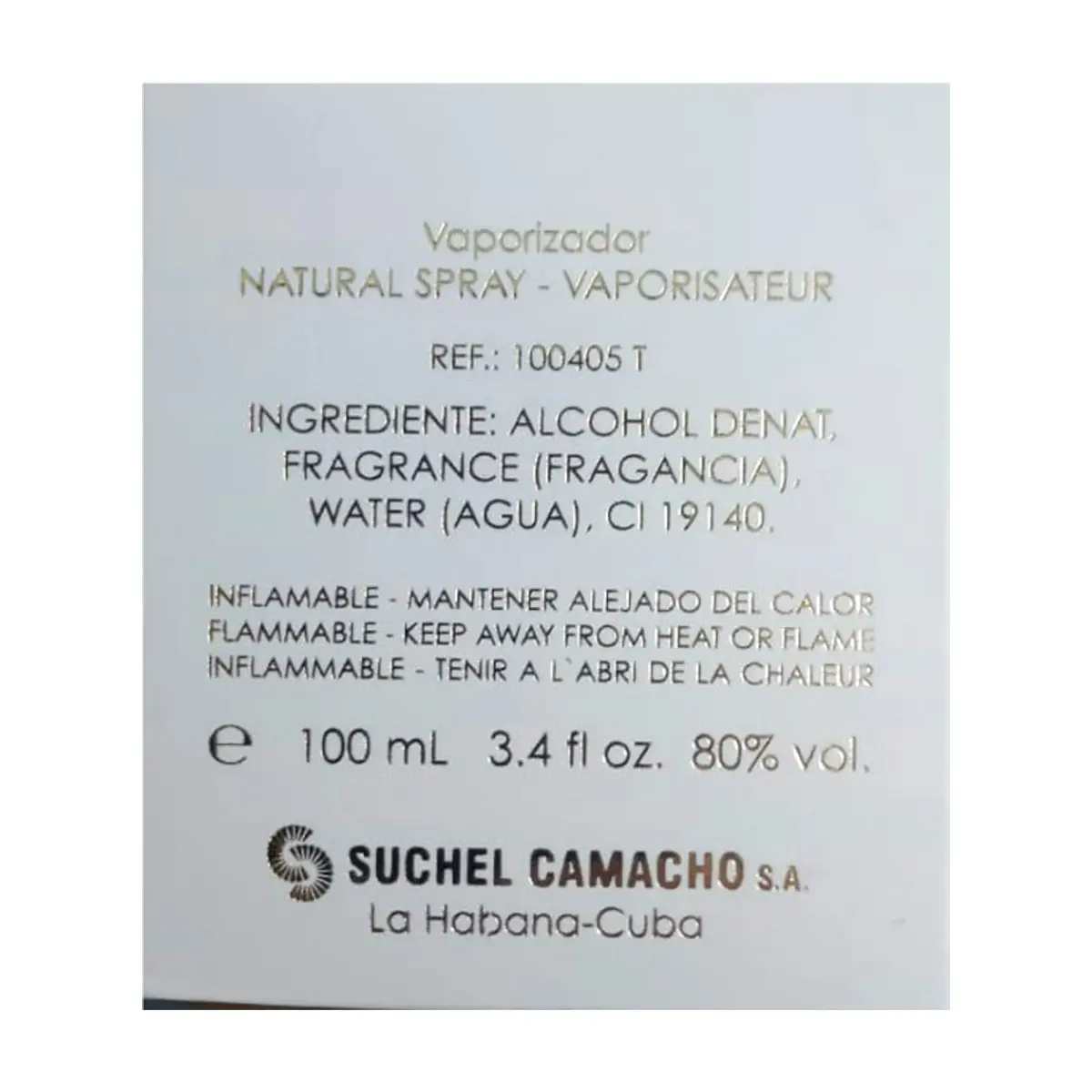 Eau de toilette mariposa para mujer Suchel Camacho (100 ml) - Miniatura 2