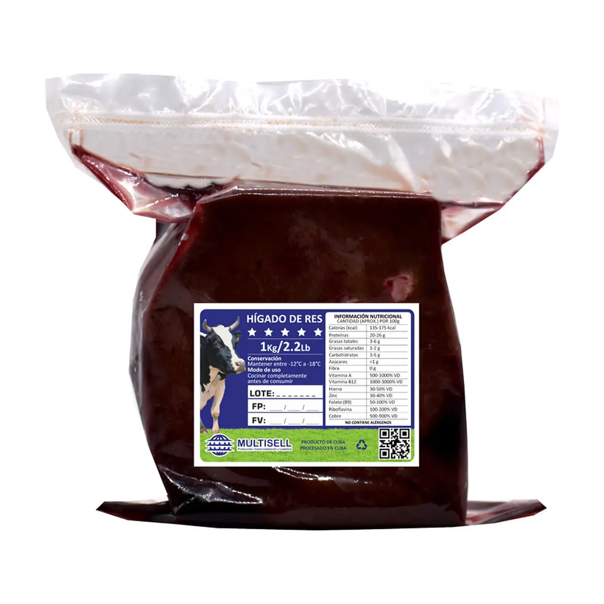 Hígado de res Multisell (1 kg / 2.2 lb) - Thumbnail 2