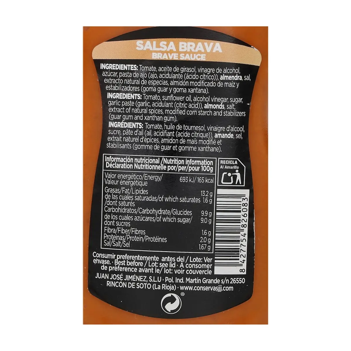 Salsa brava Juan José Jiménez (330 ml / 11.16 oz) - Thumbnail 3