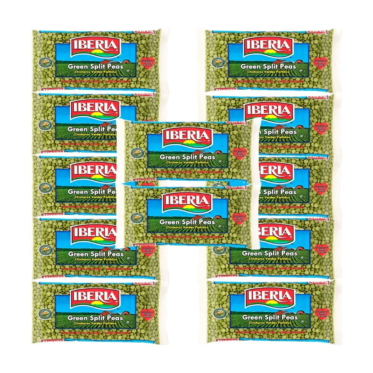 Chícharos verdes partidos Iberia ( 12 x 340 g / 12 oz) - Miniatura 1