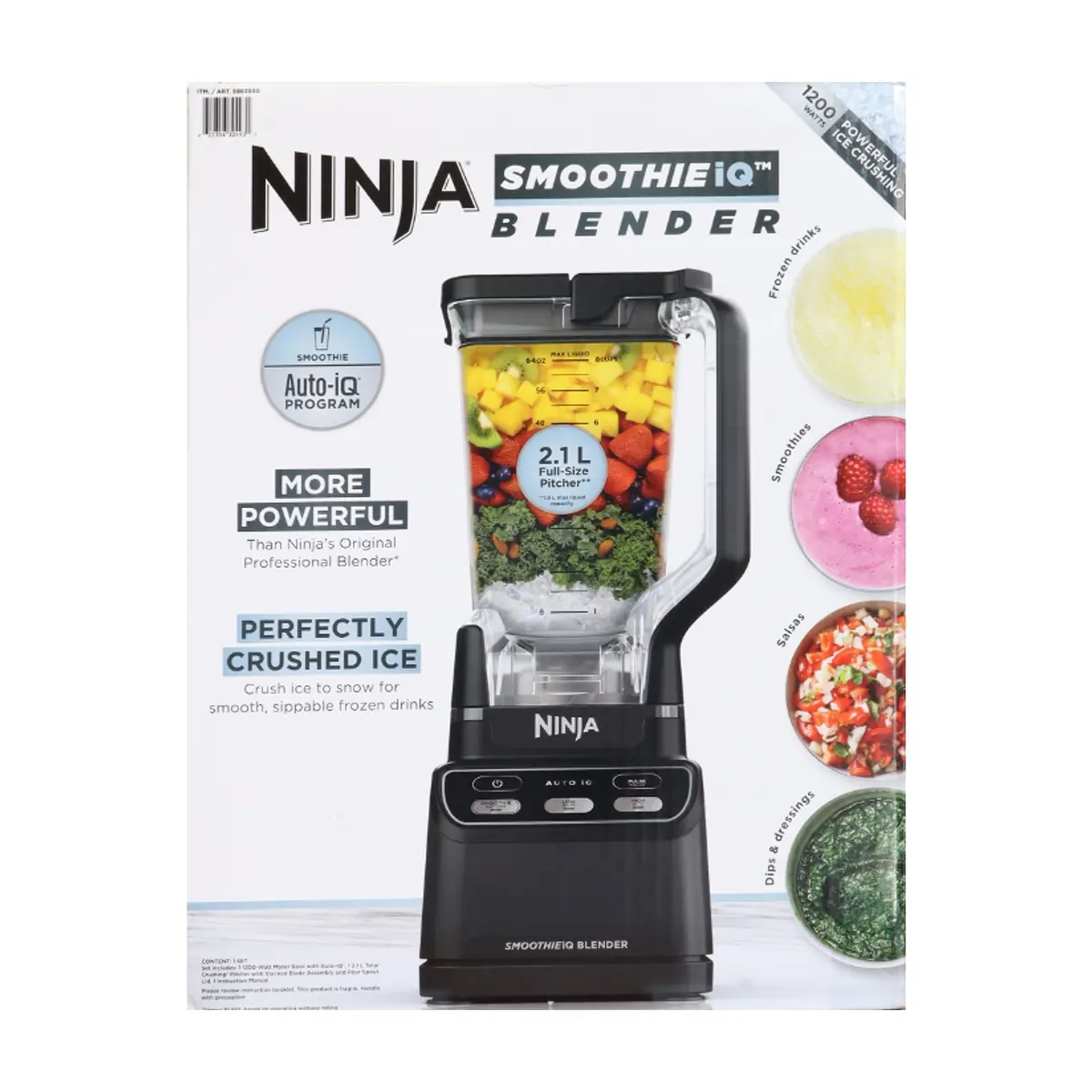 Licuadora negra SmoothieIQ Ninja CO750BLAA - Thumbnail 5