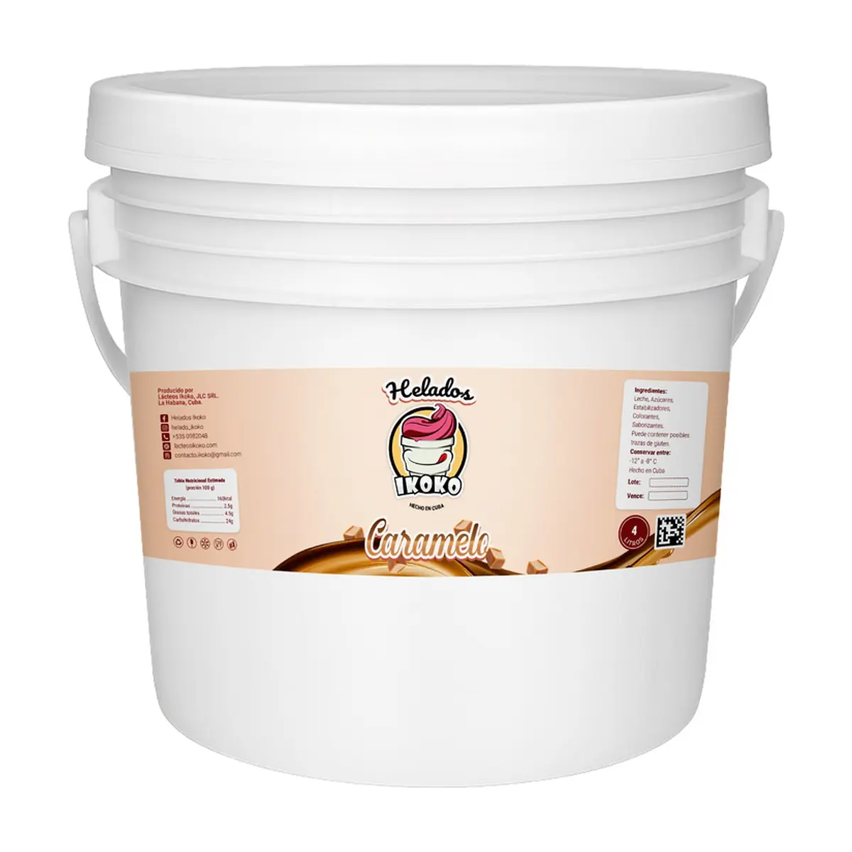 Helado sabor caramelo IKOKO (4 L)
