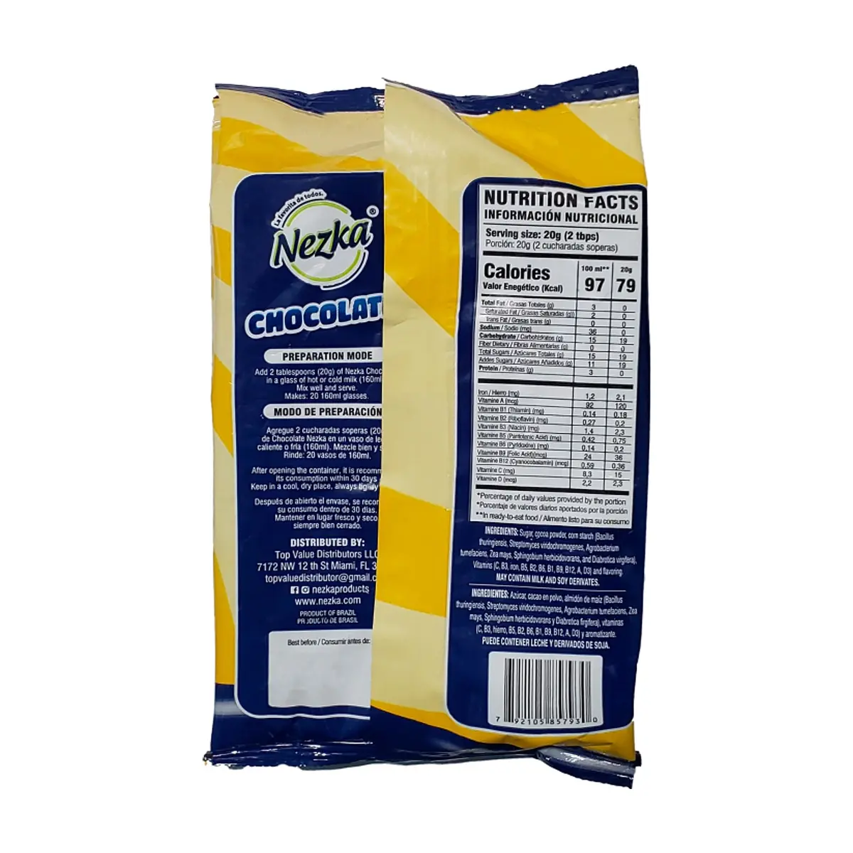 Chocolate instantáneo Nezka (400 g / 14.11 oz) - Thumbnail 2