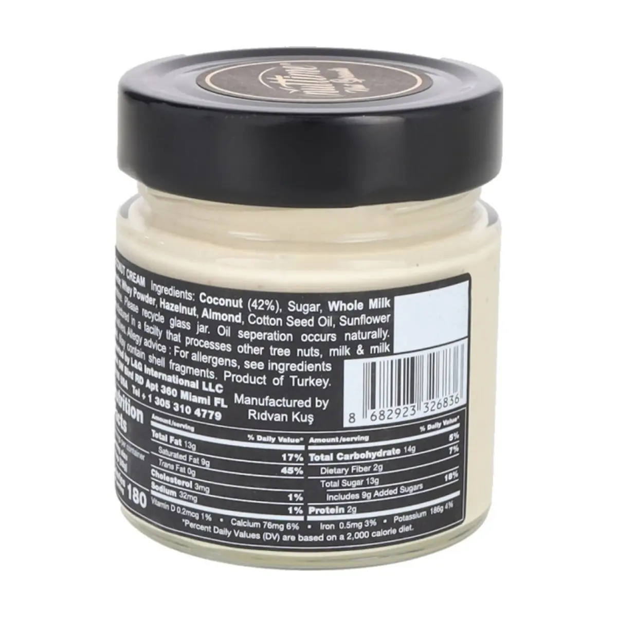 Crema de coco para untar Nuttime (250 g / 8.80 oz) - Thumbnail 3