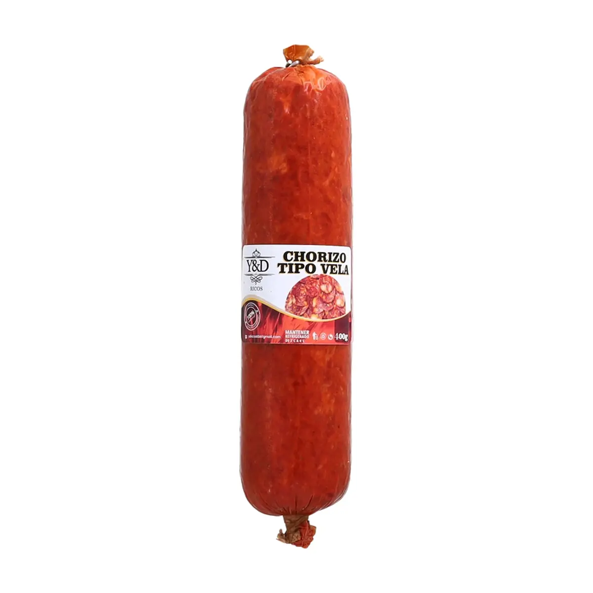 Chorizo tipo Vela Y&D (400 g / 14.11 oz)