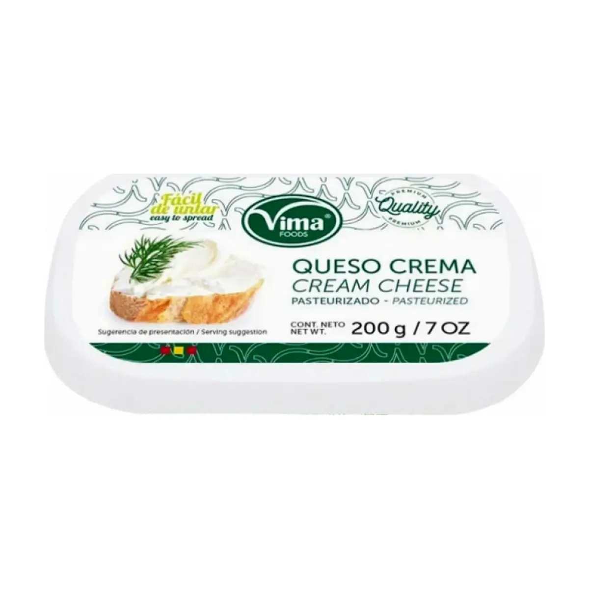 Queso crema pasteurizado Vima Foods (200 g / 7 oz) - Thumbnail 4