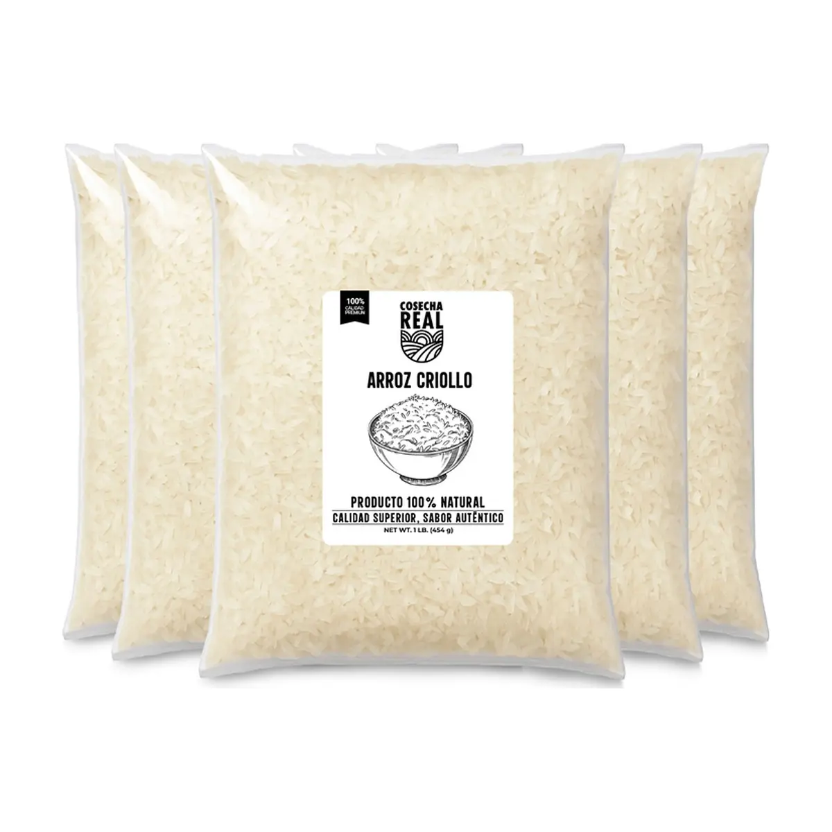 Arroz criollo Cosecha Real (5 x 454 g / 1 lb)