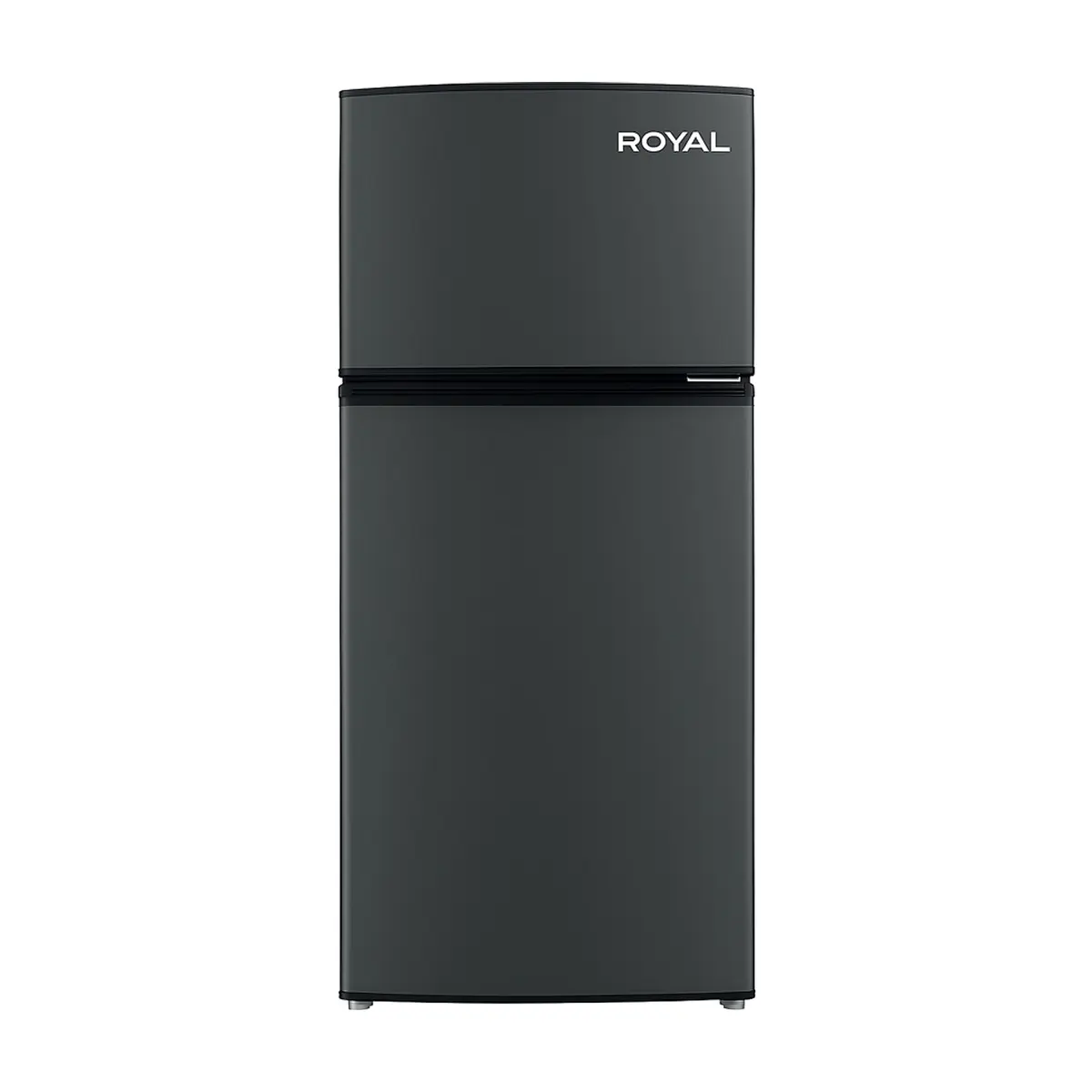 Refrigerador de 8.5 pies cúbicos negro con puertas gris oscuro Royal RF85S - Thumbnail 2