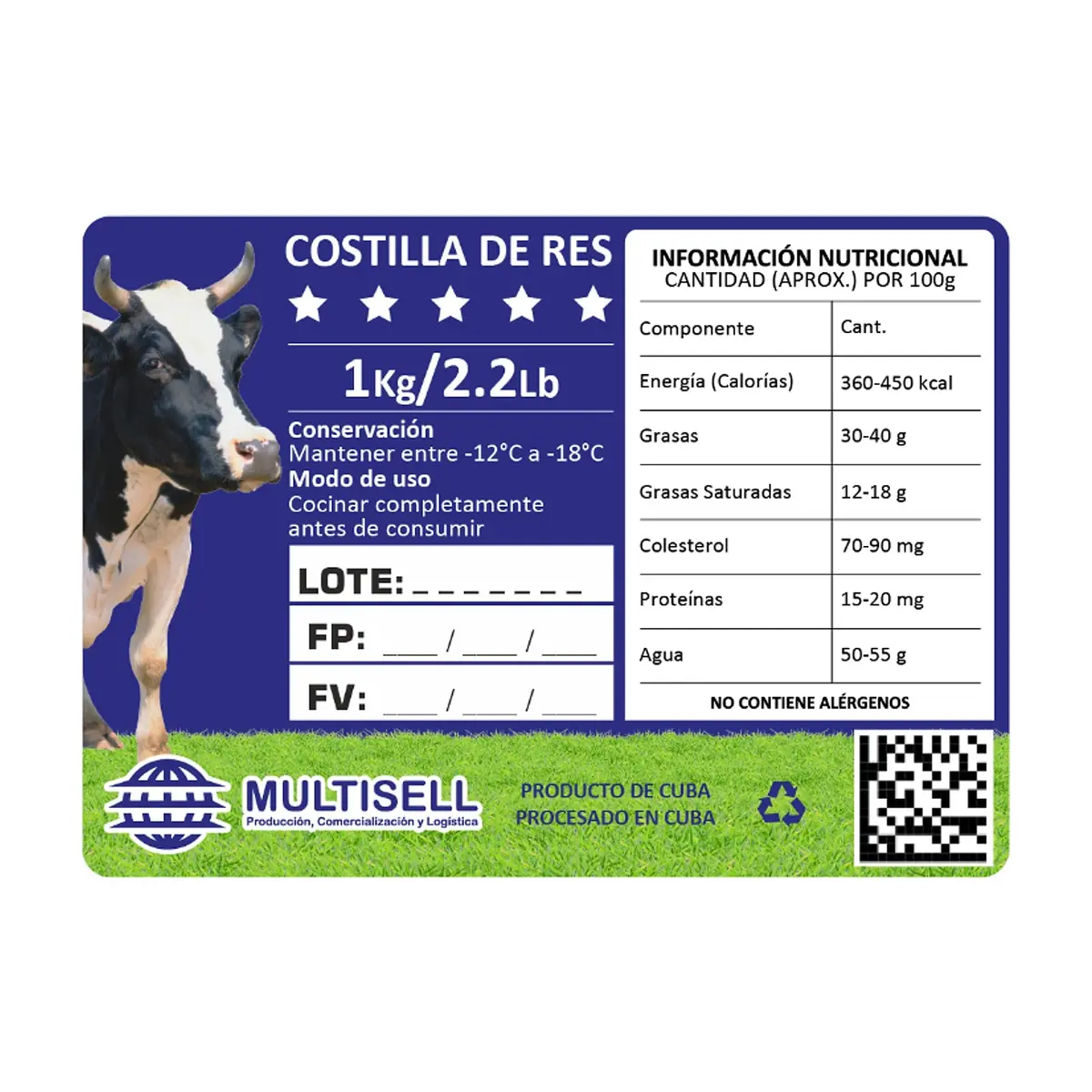 Costilla de res Multisell (1 kg / 2.2 lb) - Thumbnail 4
