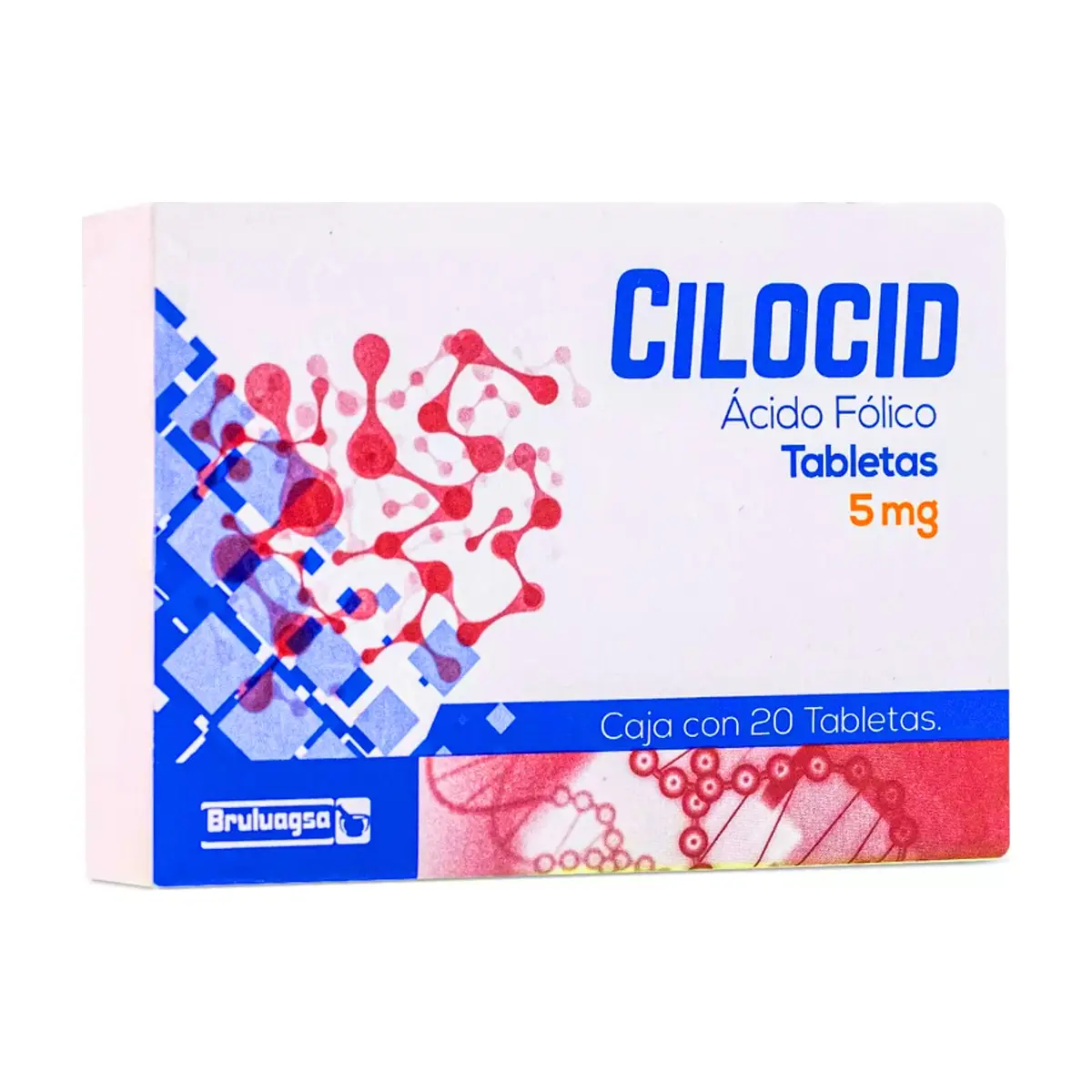 Cilocid. Ácido Fólico 5 mg (20 tabletas)