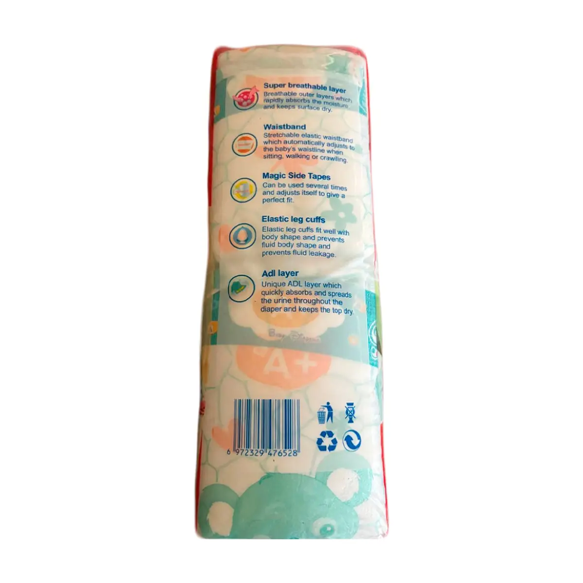 Pañales desechables - culeros - para bebé etapa 2 - Talla M (50 U) - Miniatura 3