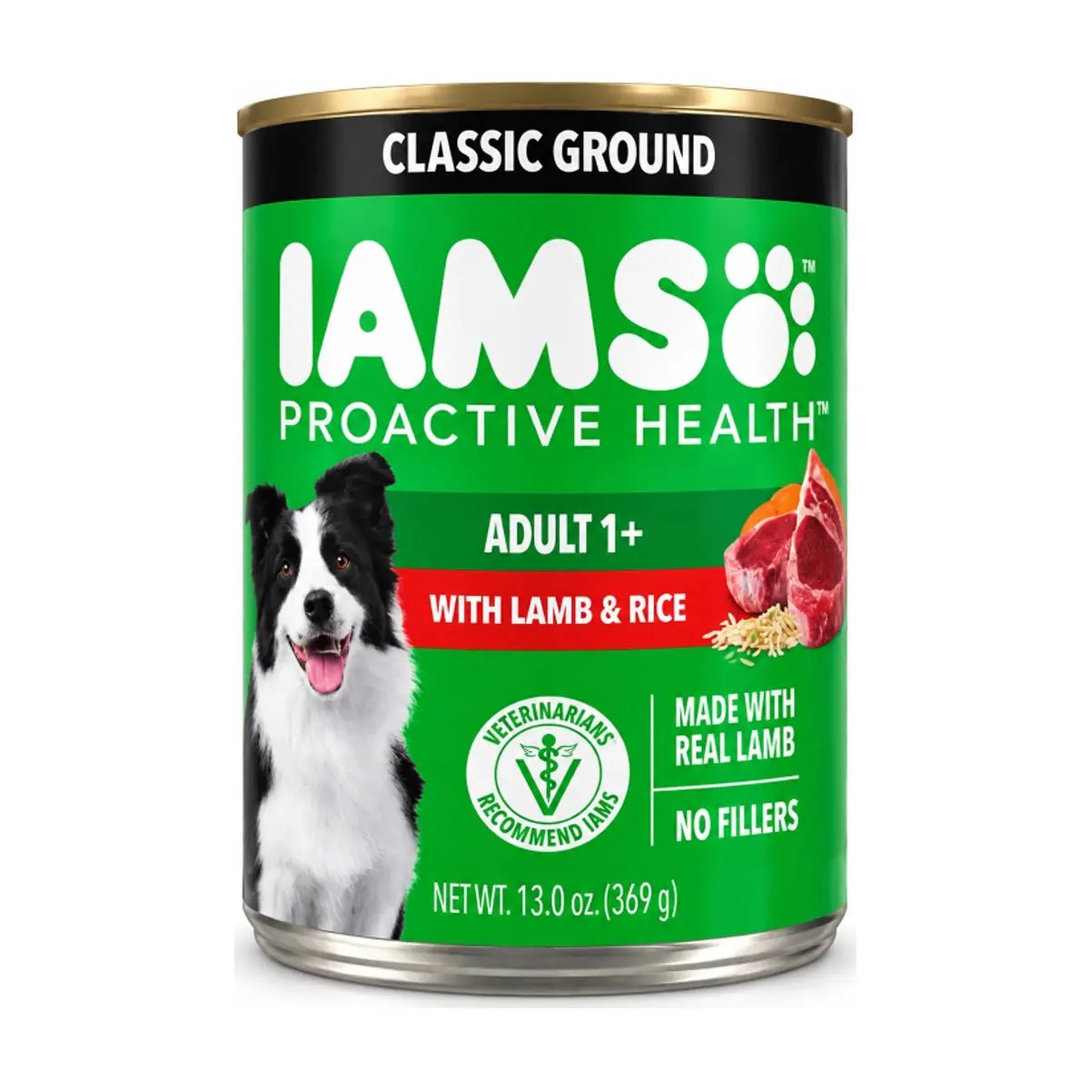 Alimento húmedo para perros adultos con cordero y arroz IAMS (369 g / 13 oz) - Miniatura 1
