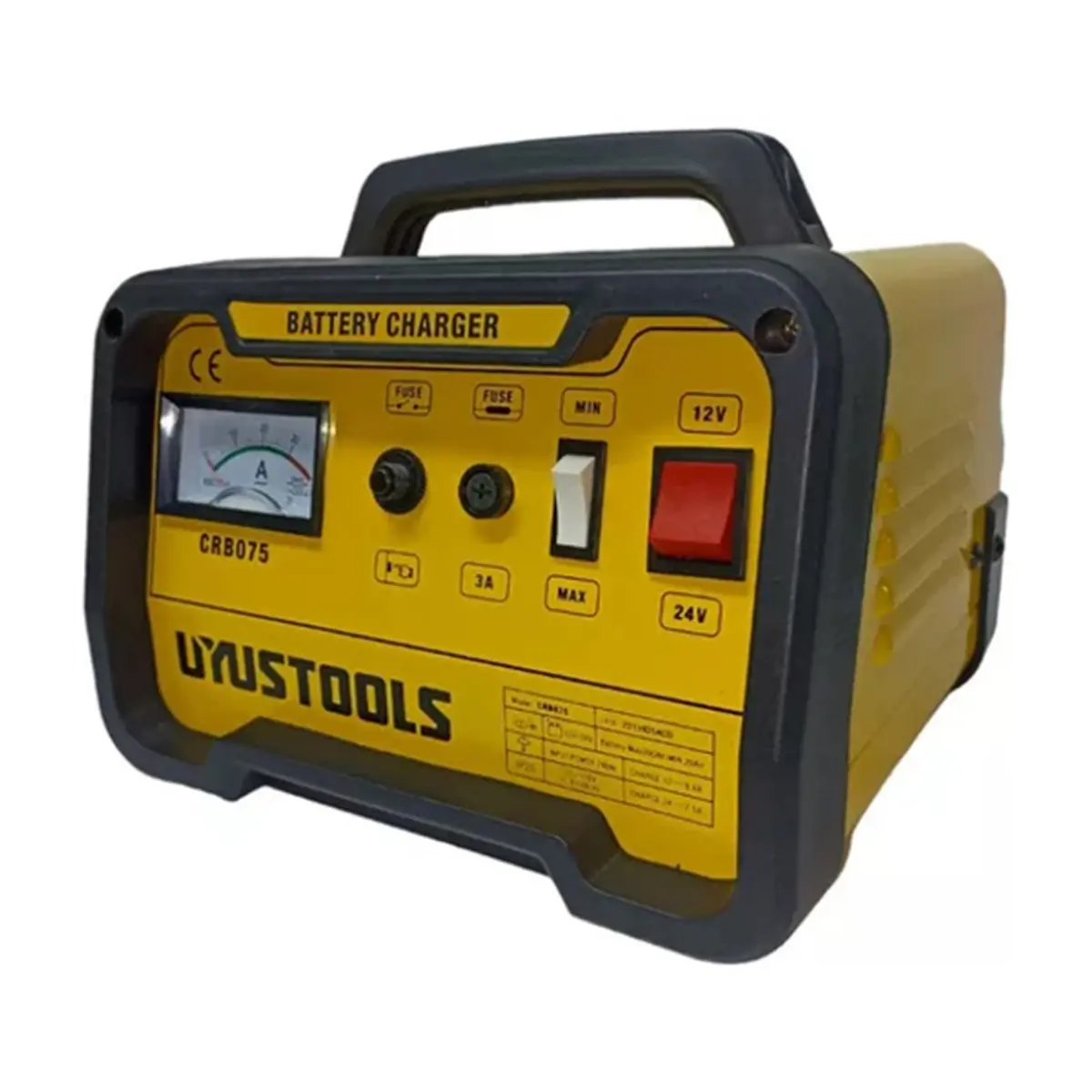Cargador portátil de batería para motos y carros 12 V / 9.6 A y 24 V / 7.5 A Uyustools CRB075 - Thumbnail 6
