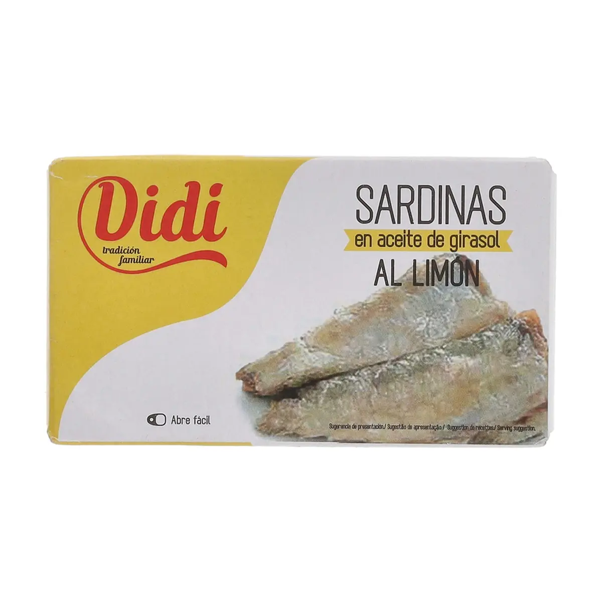 Sardinas en aceite de girasol al limón Didi (125 g / 4.4 oz) - Miniatura 1