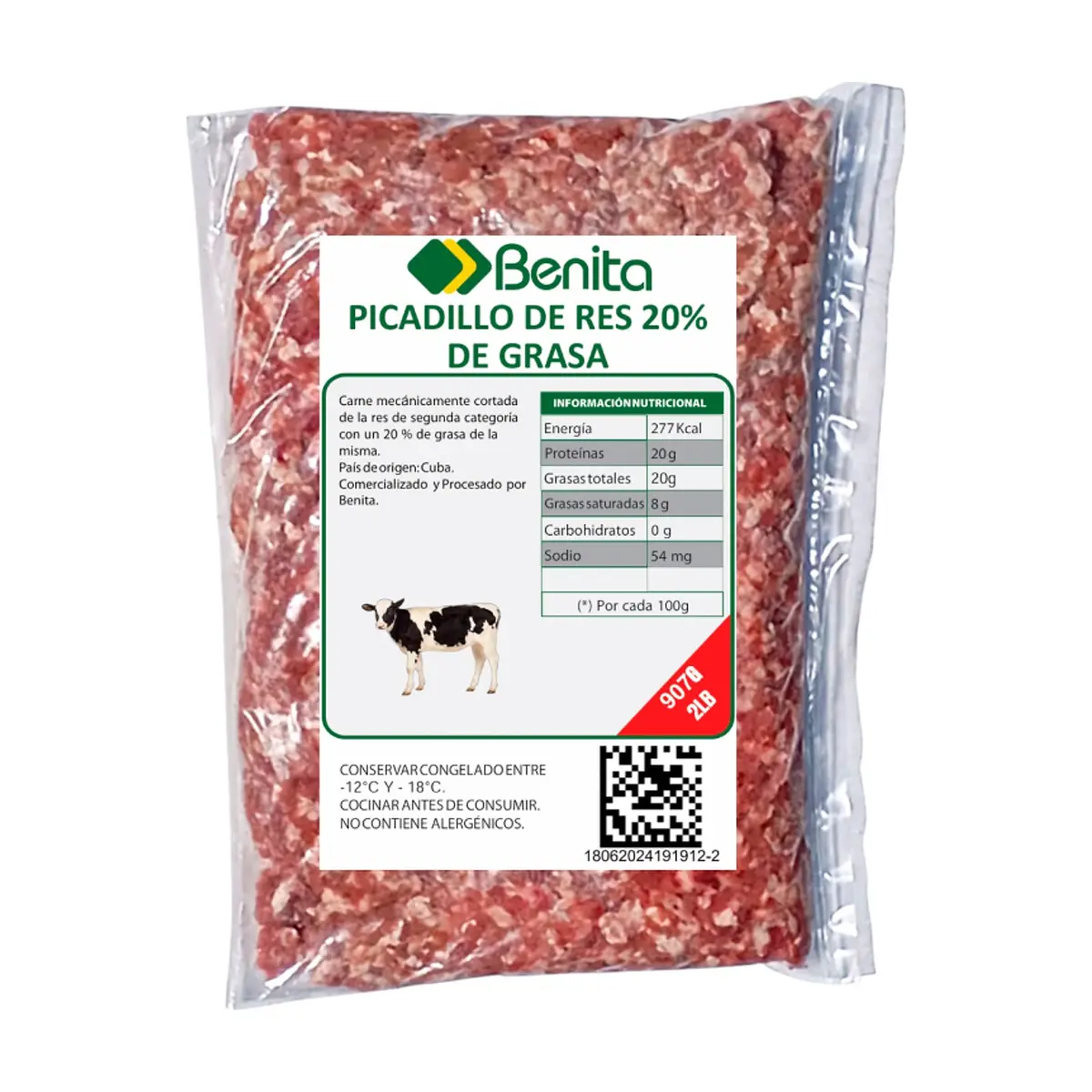 Picadillo de res con 20 % de grasa Benita (907 g / 2 lb) - Thumbnail 3