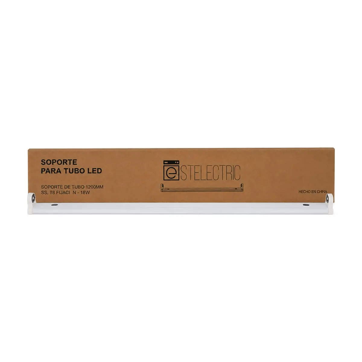 Caja de soportes para tubo LED T8 de 18 W Estelectric (60 U)