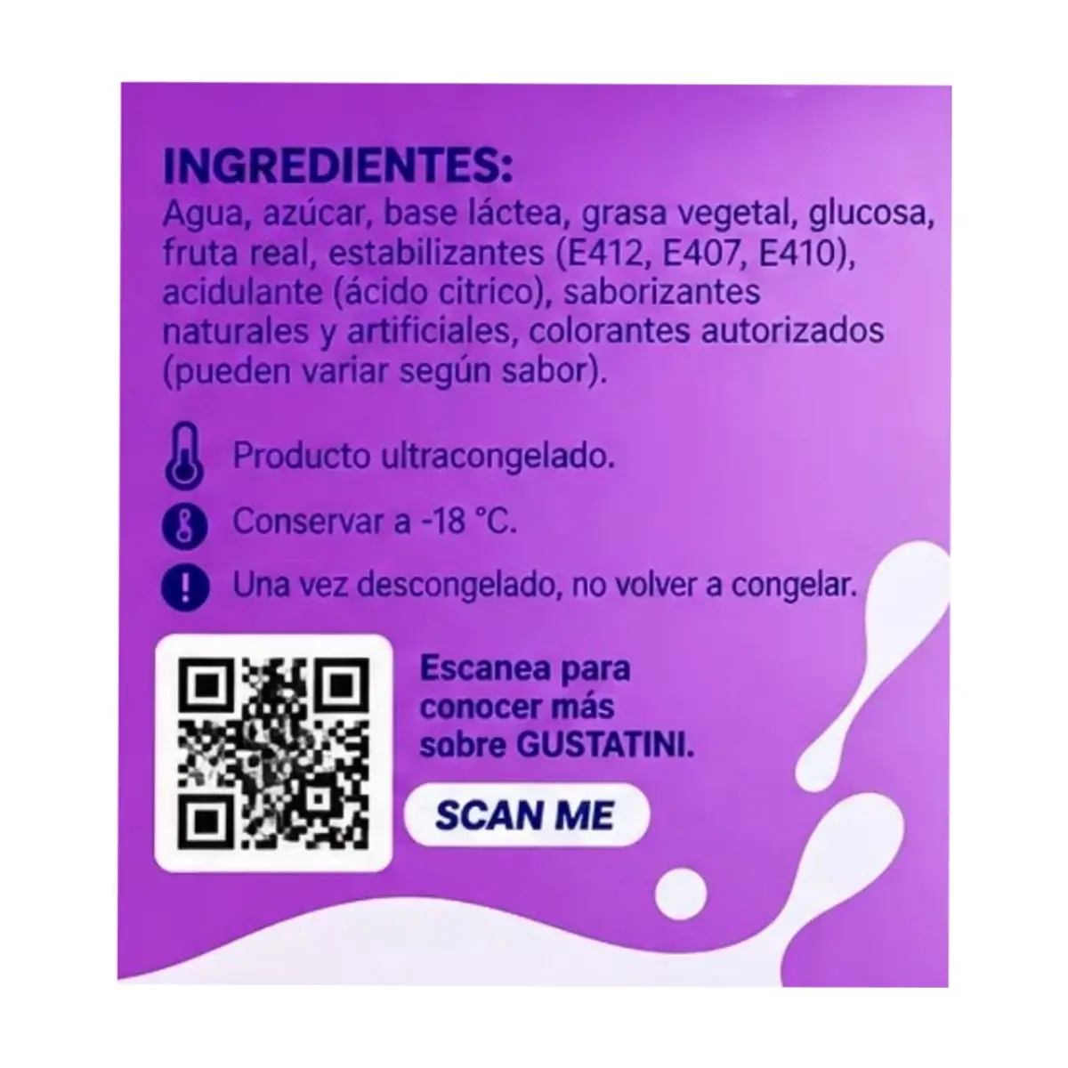 Helado de naranja-piña Gustatini (500 ml) - Thumbnail 2