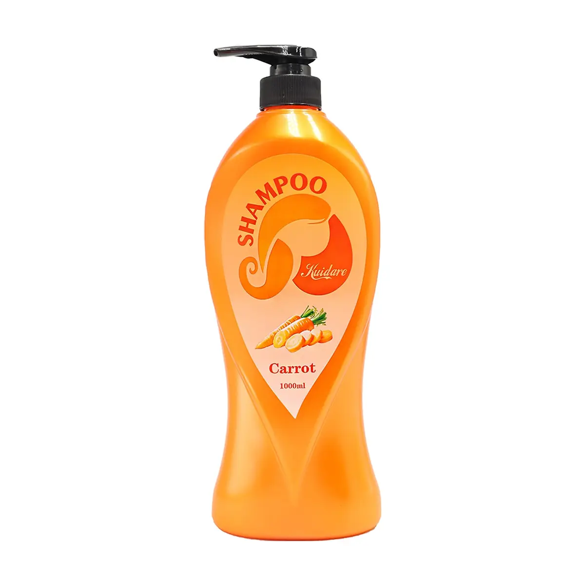 Champú y acondicionador para el cabello con aroma a zanahoria Kuidare (1000 ml)