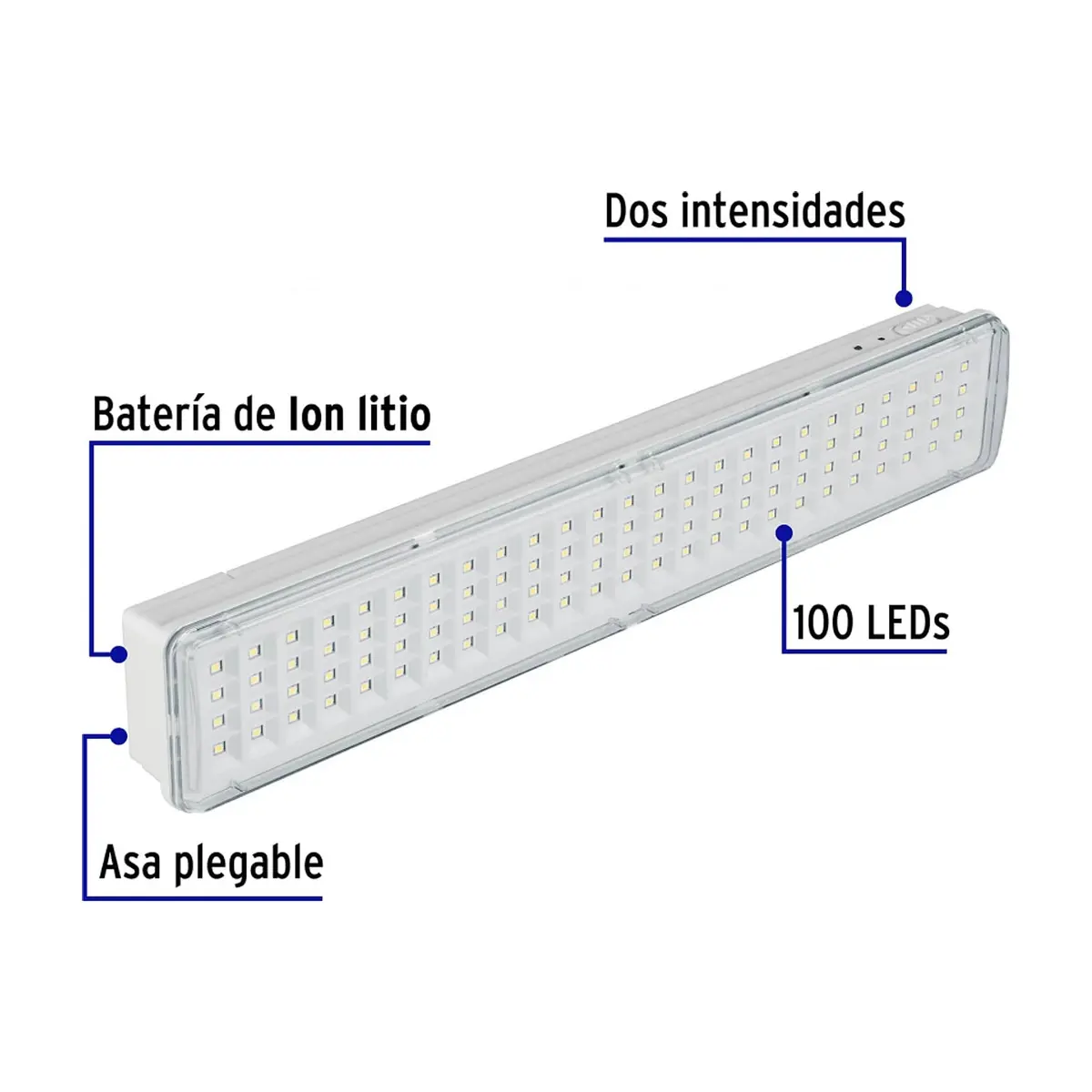 Lámpara de emergencia recargable LED Volteck 43009 - Thumbnail 2