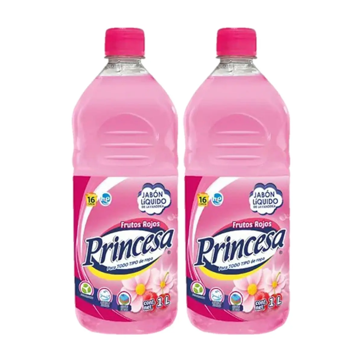 Jabón liquido frutos rojos Princesa (2 x 1 L)