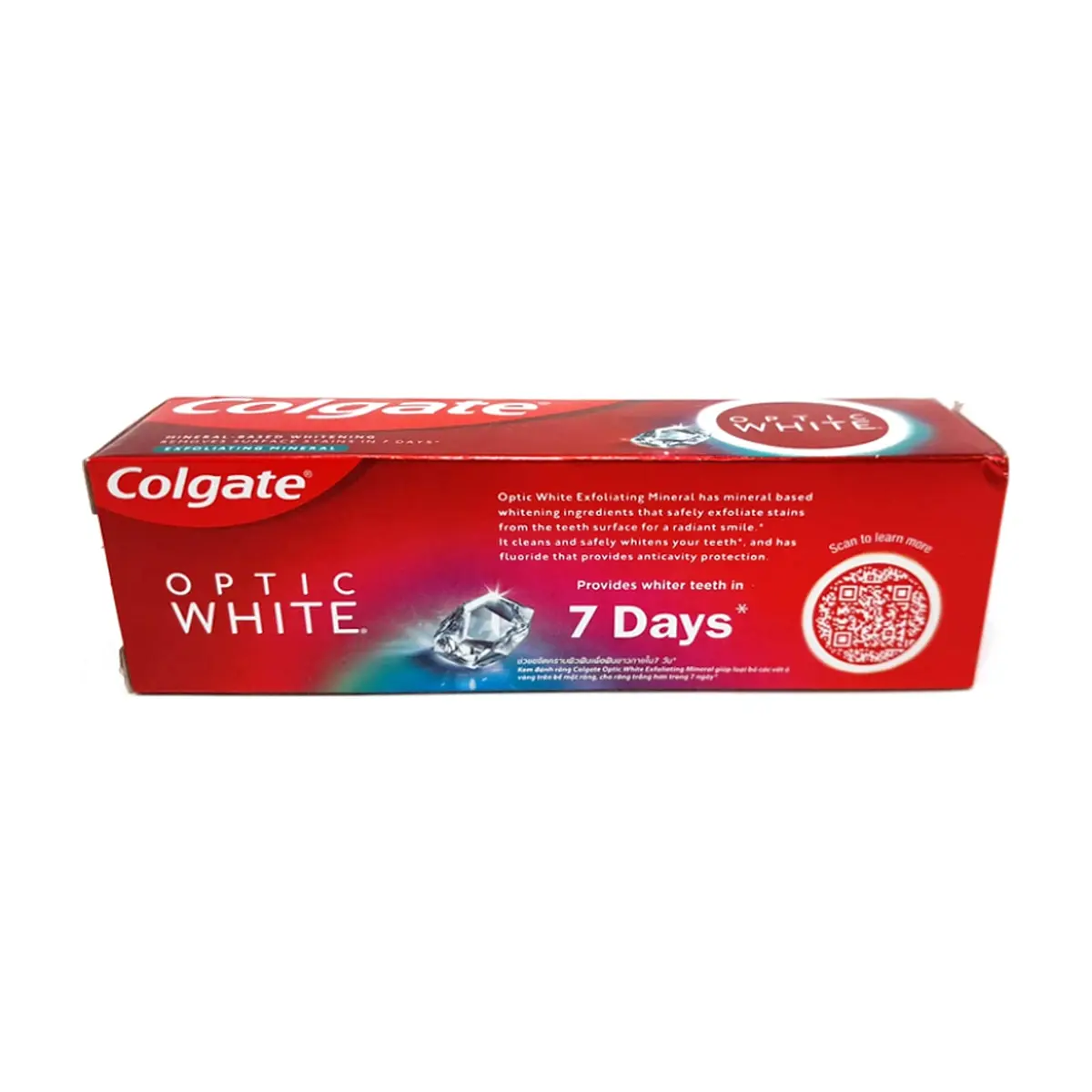 Pasta dental Exfoliating Mineral Optic White Colgate (100 g / 3.52 oz) - Thumbnail 2