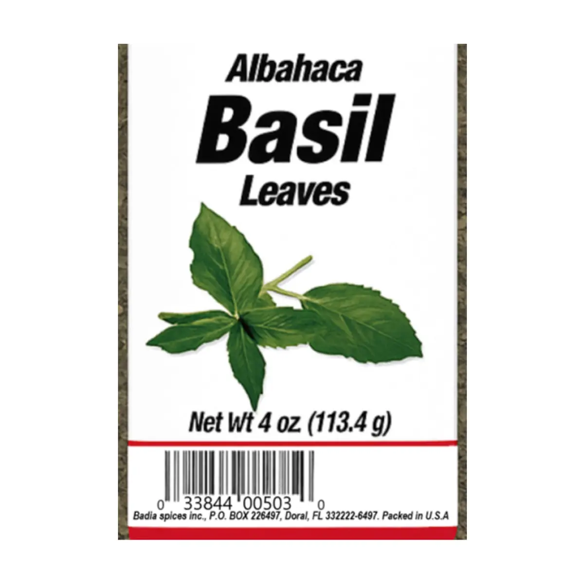 Hojas de albahaca Badia (113.4 g / 4 oz) - Thumbnail 3