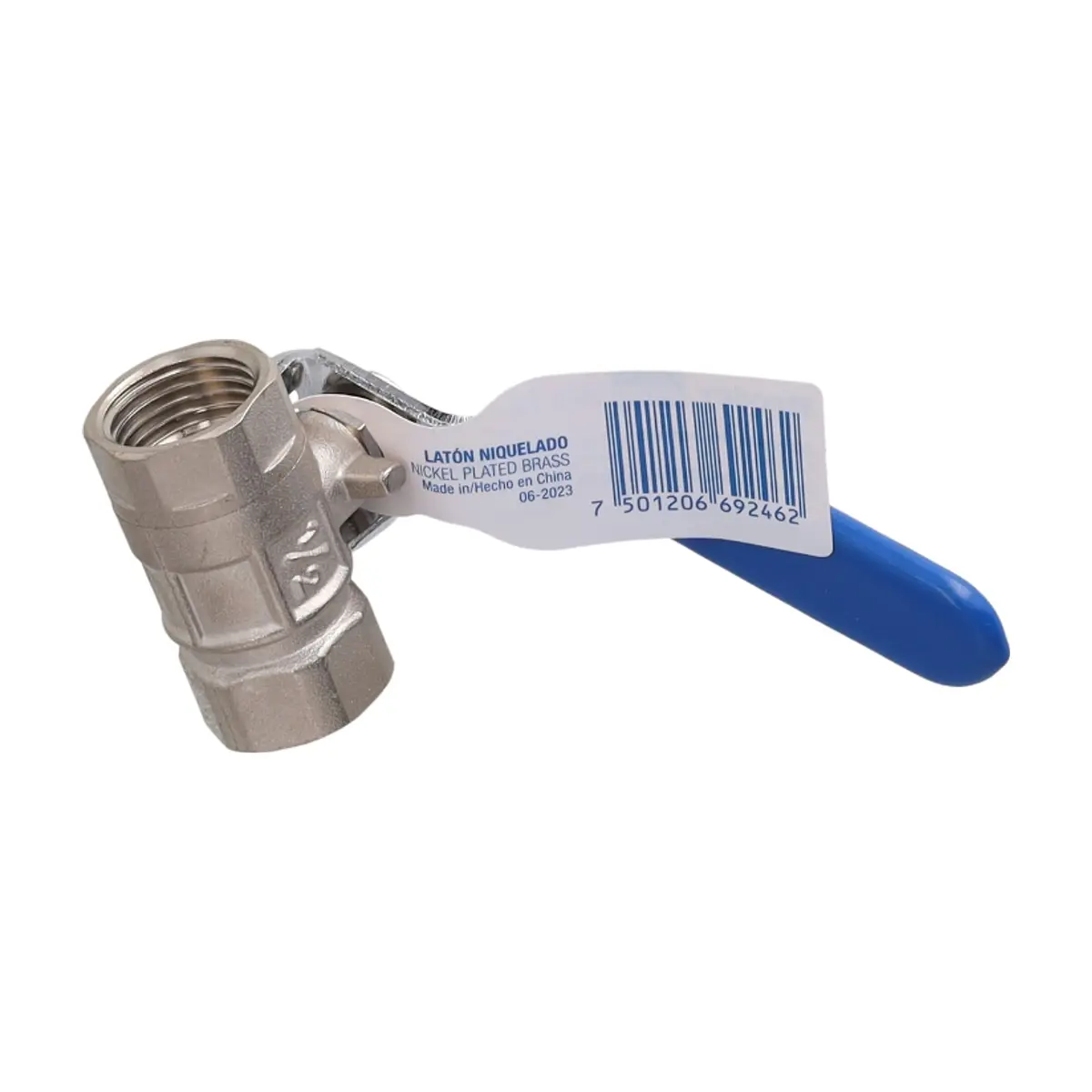 Llave de agua de paso de metal de 1/2 pulgada Foset ESRO-1/2 - Thumbnail 3