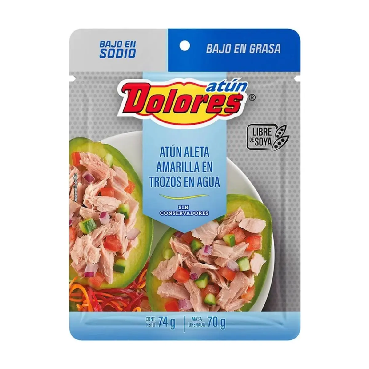 Atún aleta amarilla en trozos en agua Dolores (74 g / 2.61 oz) - Thumbnail 2