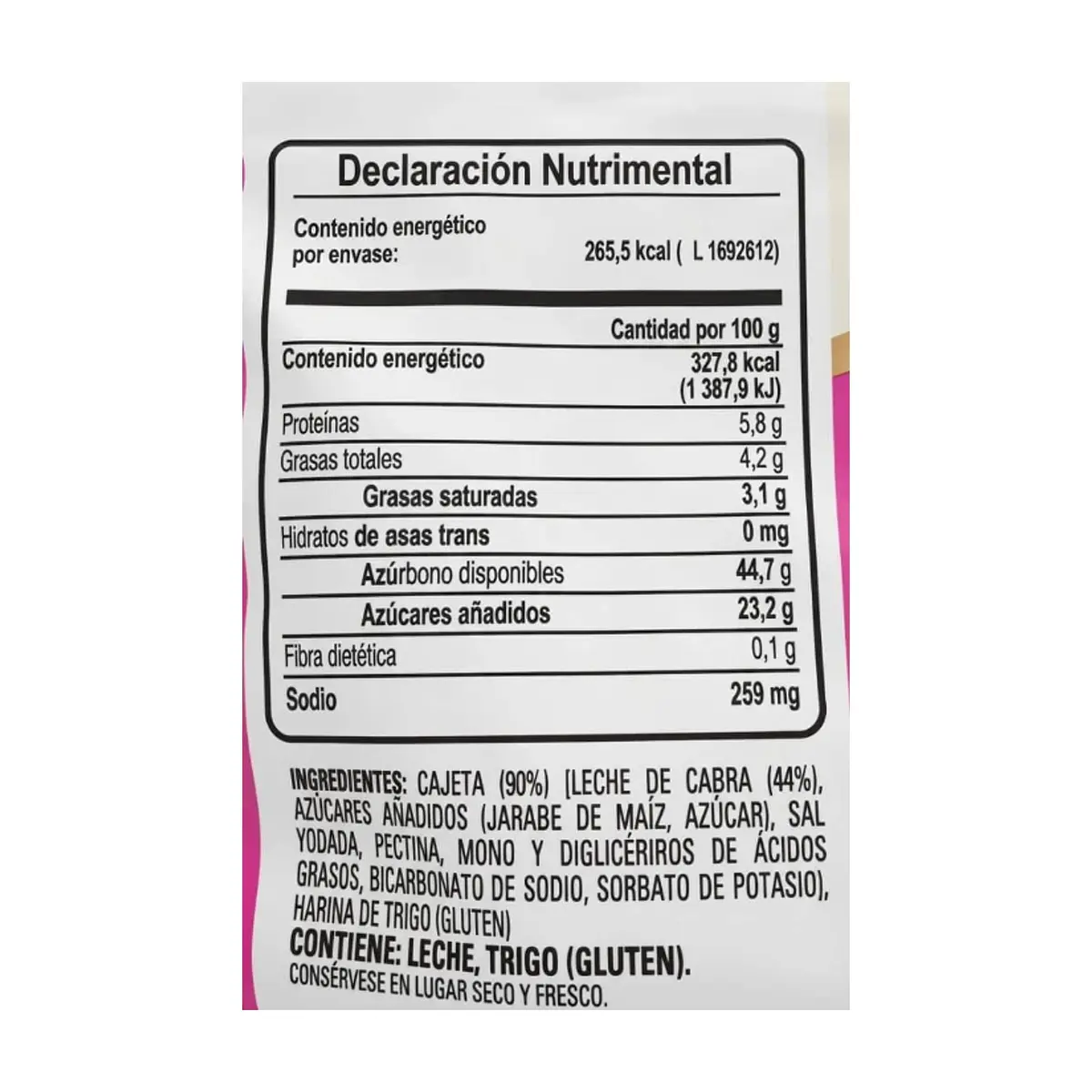 Sándwich de oblea relleno con cajeta Coronado (81 g / 2.85 oz) - Miniatura 2
