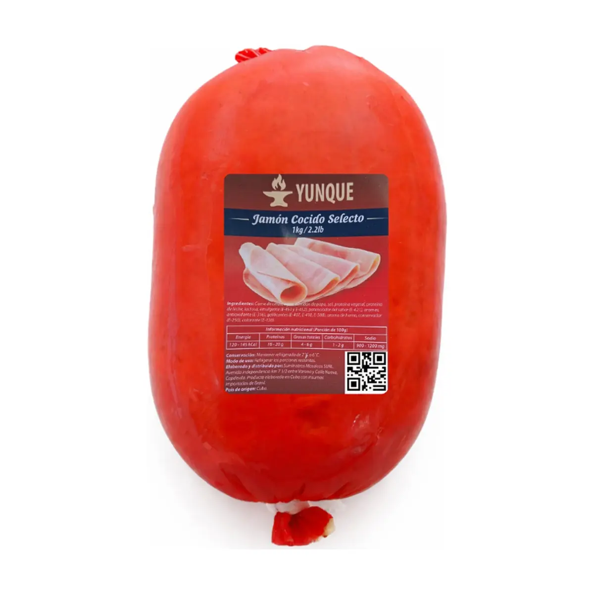 Jamón cocido Selecto Yunque (1 kg / 2.2 lb) - Thumbnail 1